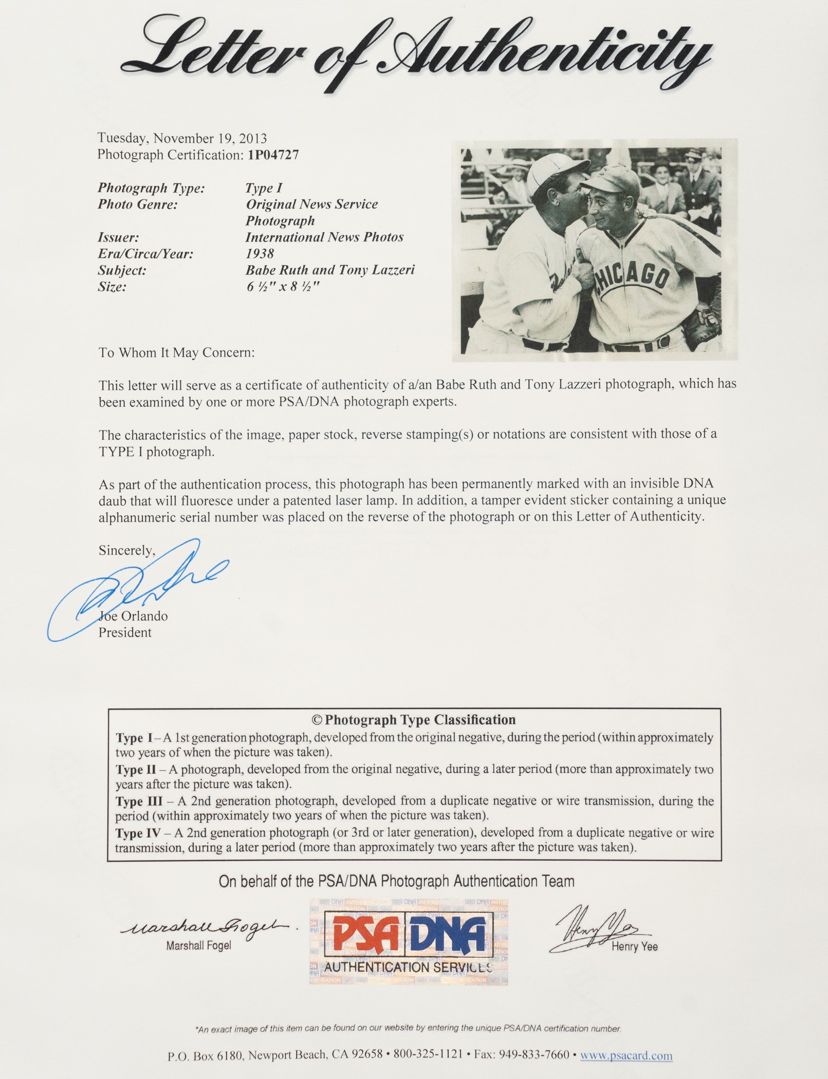 Tony Ruth 1938 Babe Ruth and Tony Lazzeri Original International News Photograph ...