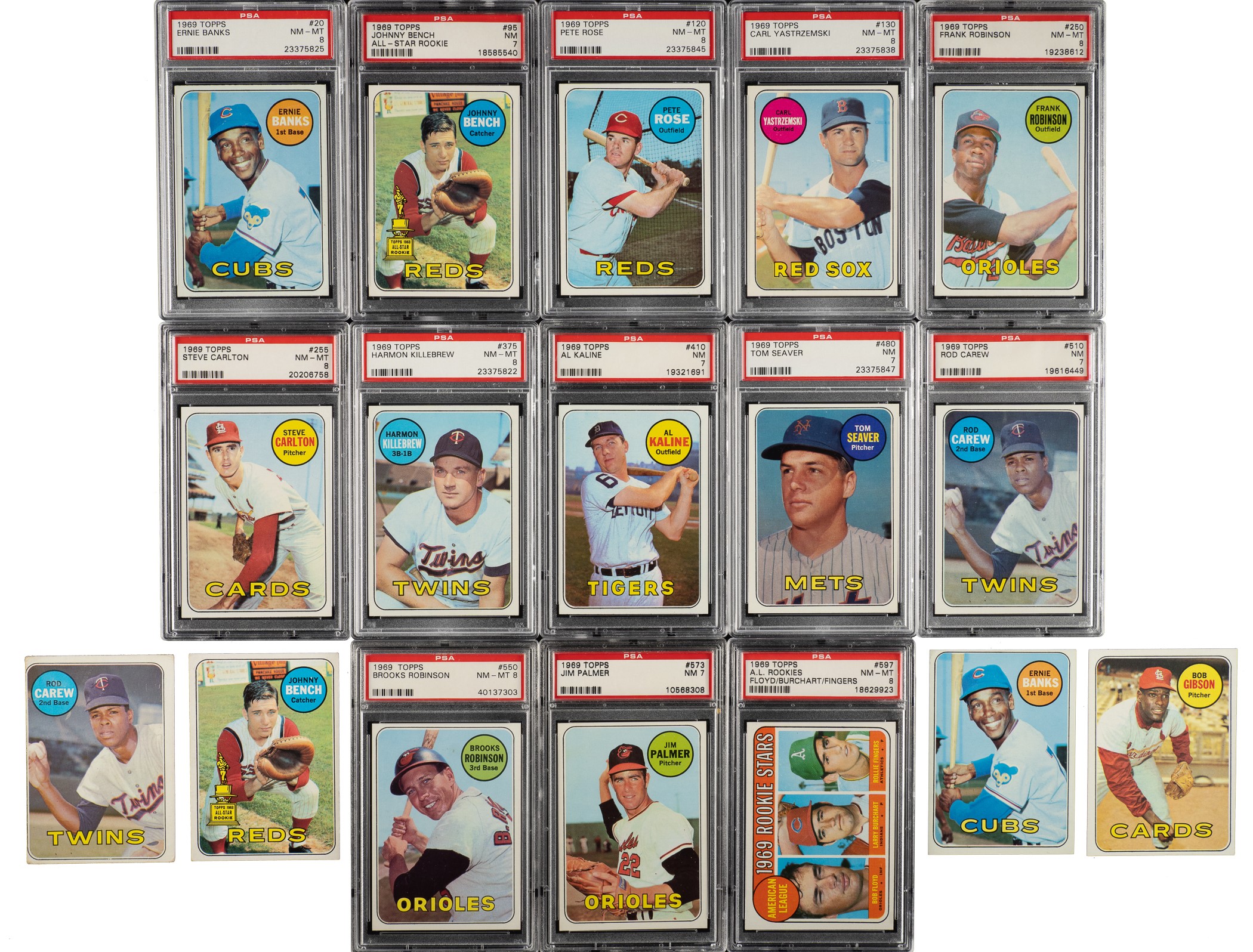 High-Grade 1969 Topps Complete Set (664) Including 221 PSA-Graded Cards ...