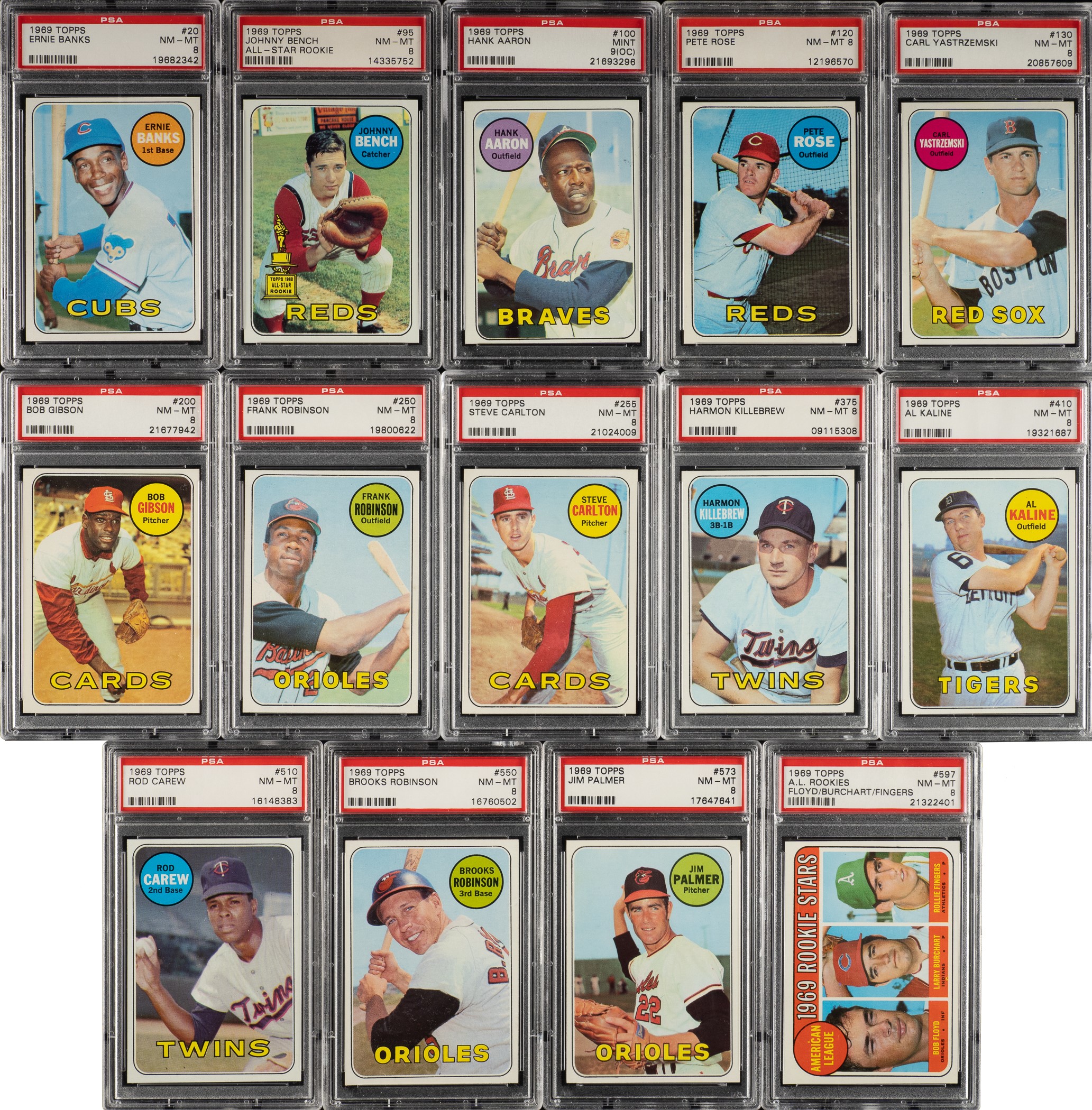 1969 Topps Complete Set (664): #27 PSA Set Registry (8.10 GPA)! | REA ...
