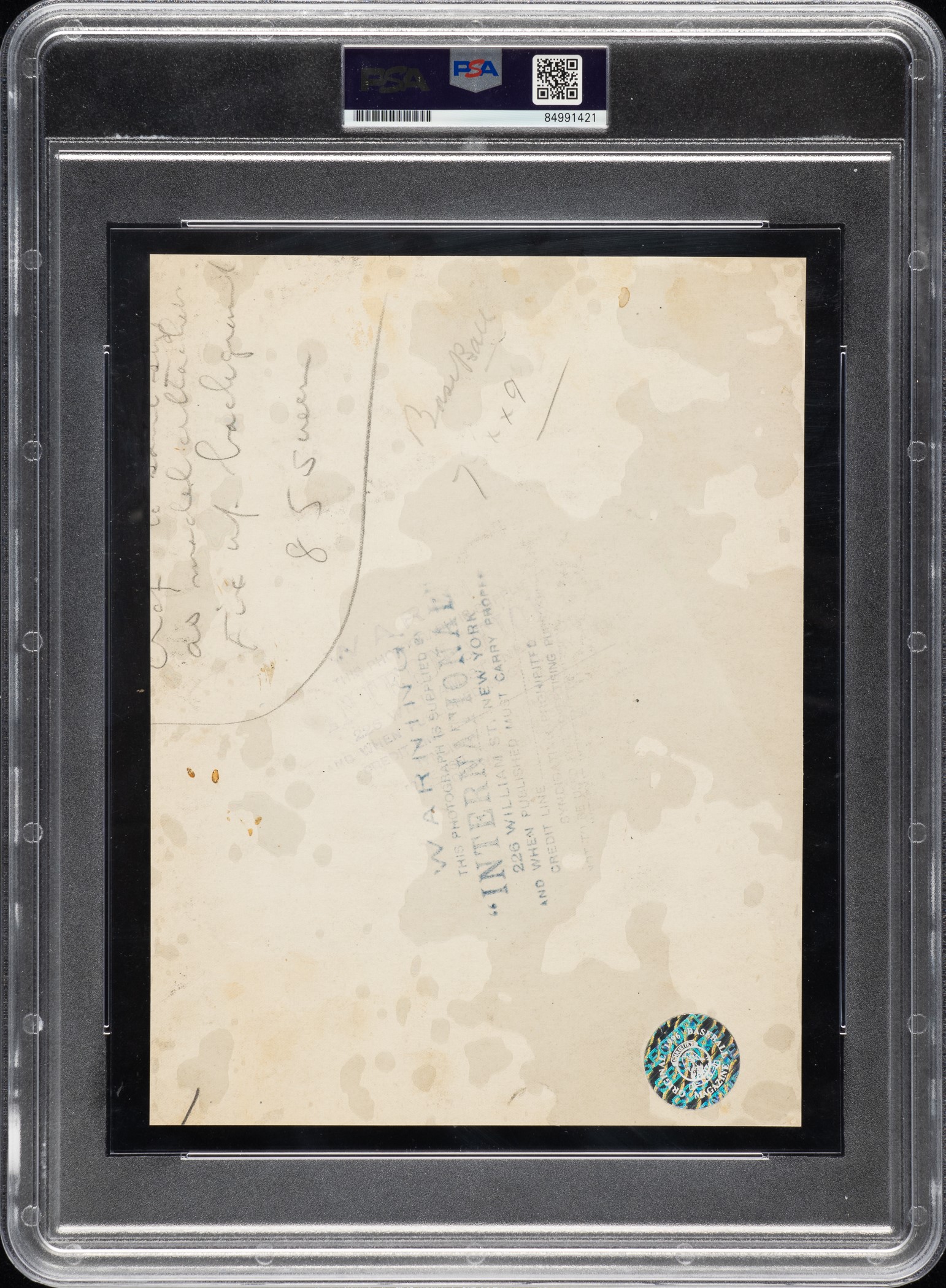 Babe Ruth Cream 1920 Babe Ruth Original Photograph PSA/DNA Type I - First Season in New ...