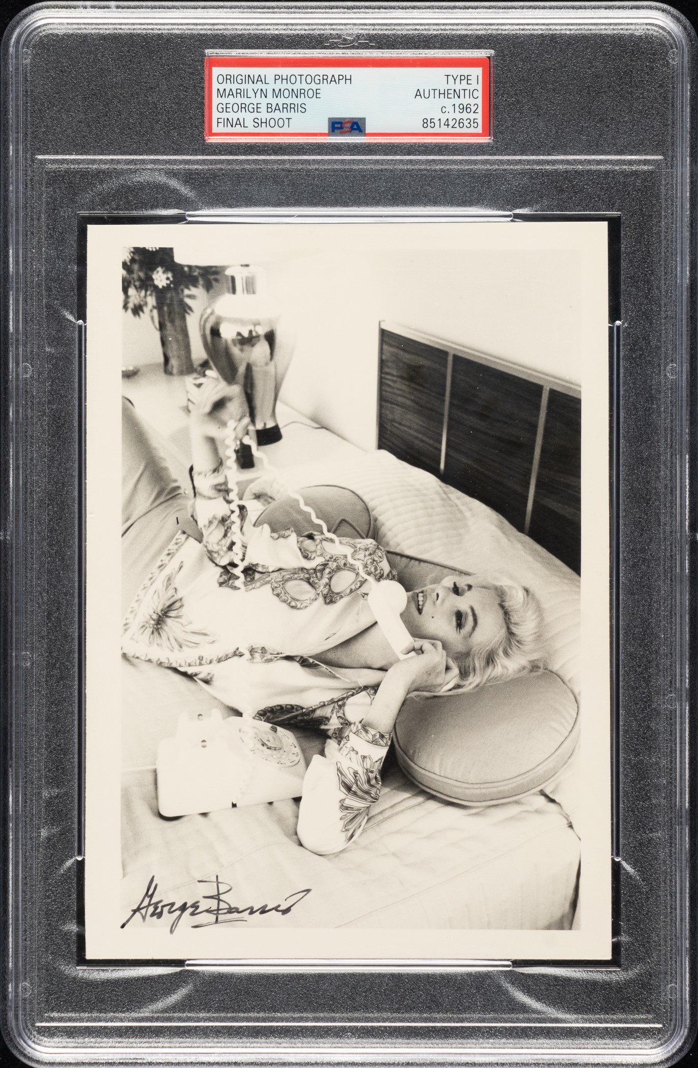 Circa 1962 Marilyn Monroe Original George Barris Photograph PSA