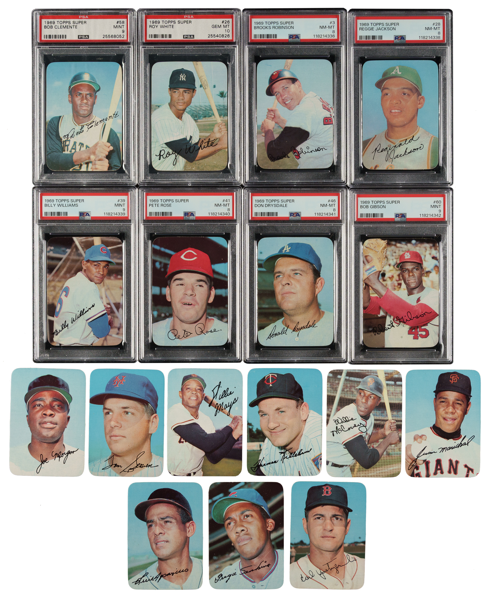 High-Grade 1969 Topps Super Complete Set (66) Including #2 Frank ...