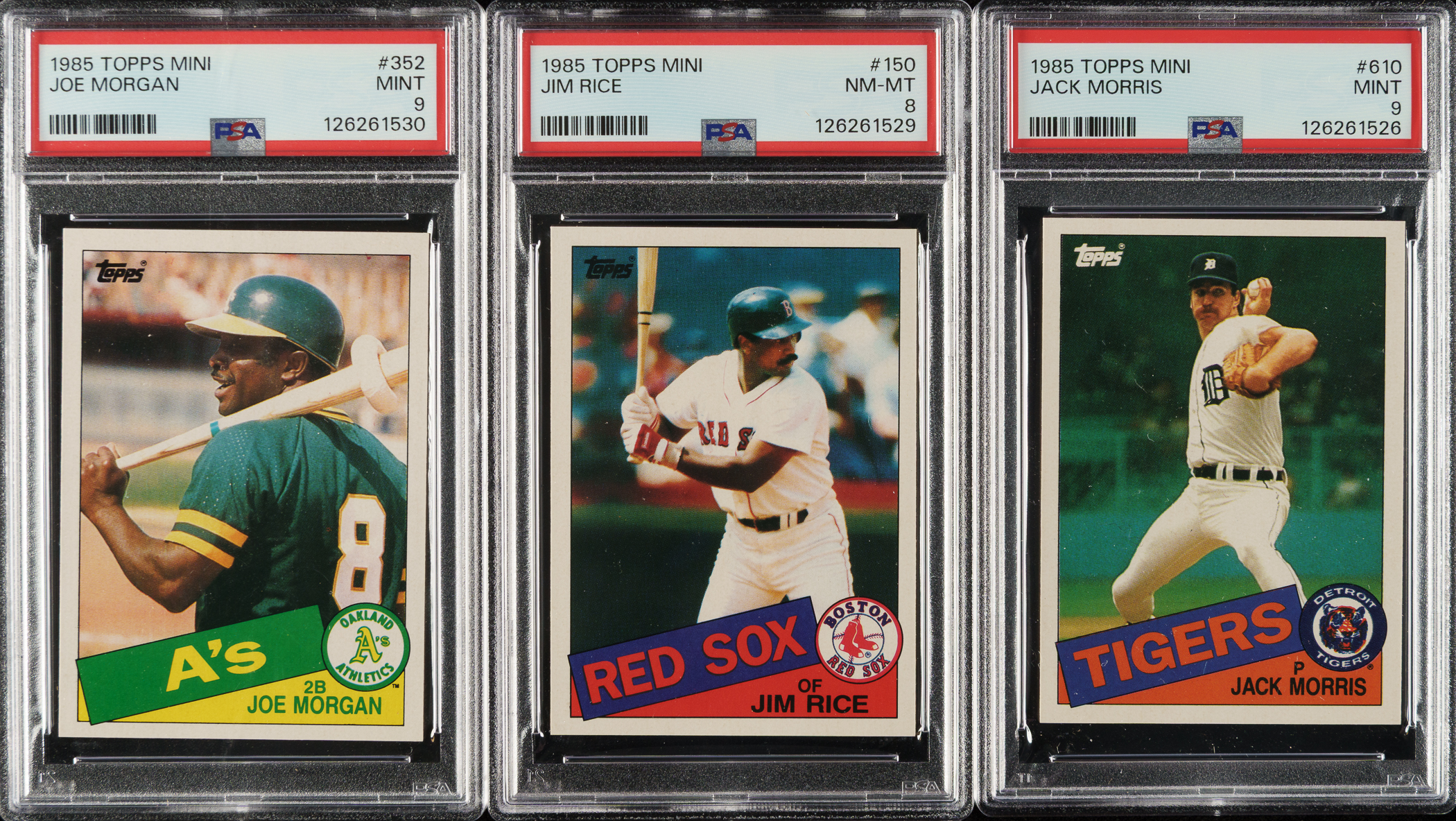 Toops Individual High-Grade 1985 Topps Mini Test Near-Complete Set (130/132) | REA Archive