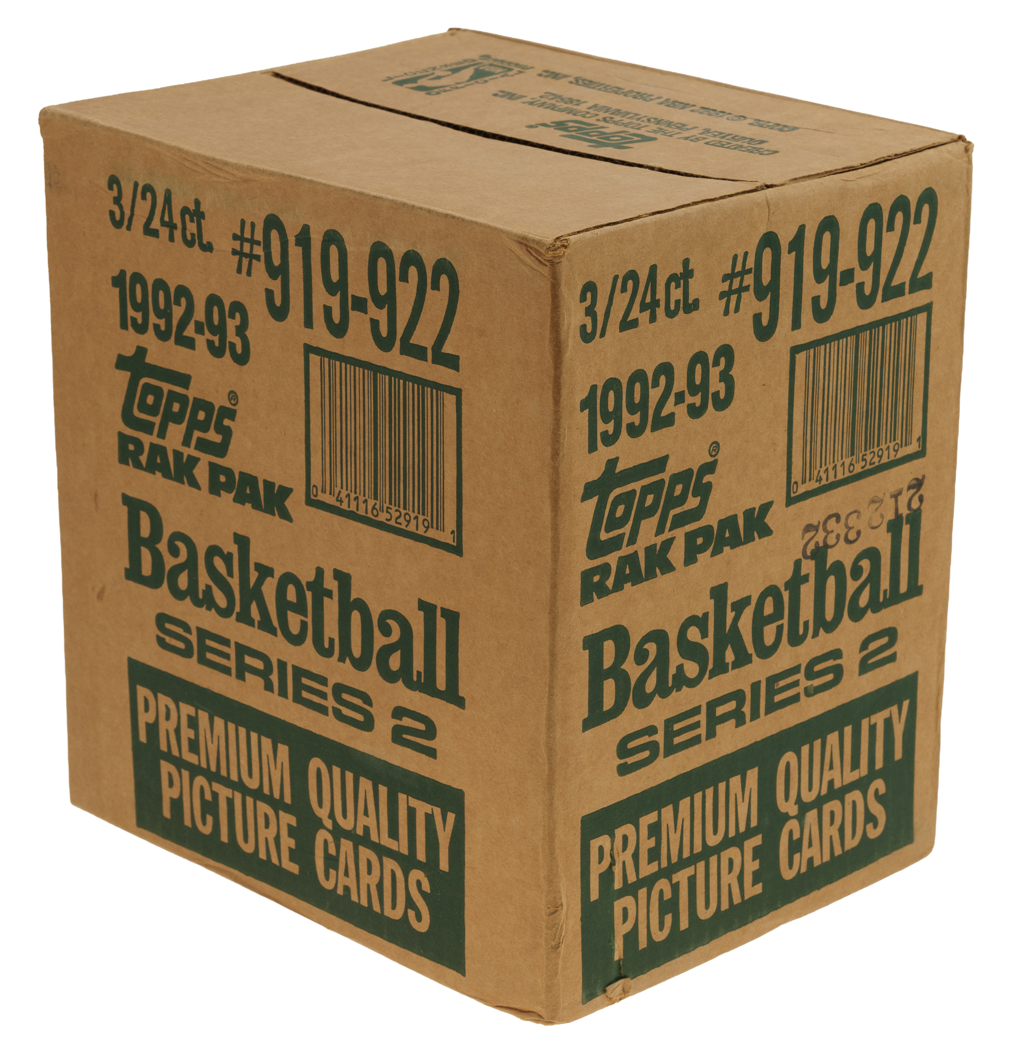 1992-1993 Topps Basketball Second Series Factory-Sealed Unopened Rack ...