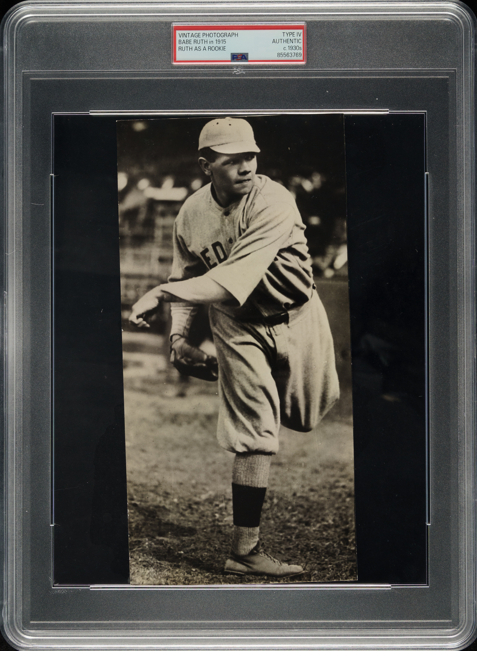 Circa 1930s Babe Ruth in 1915 Vintage Photograph PSA/DNA Type IV ...