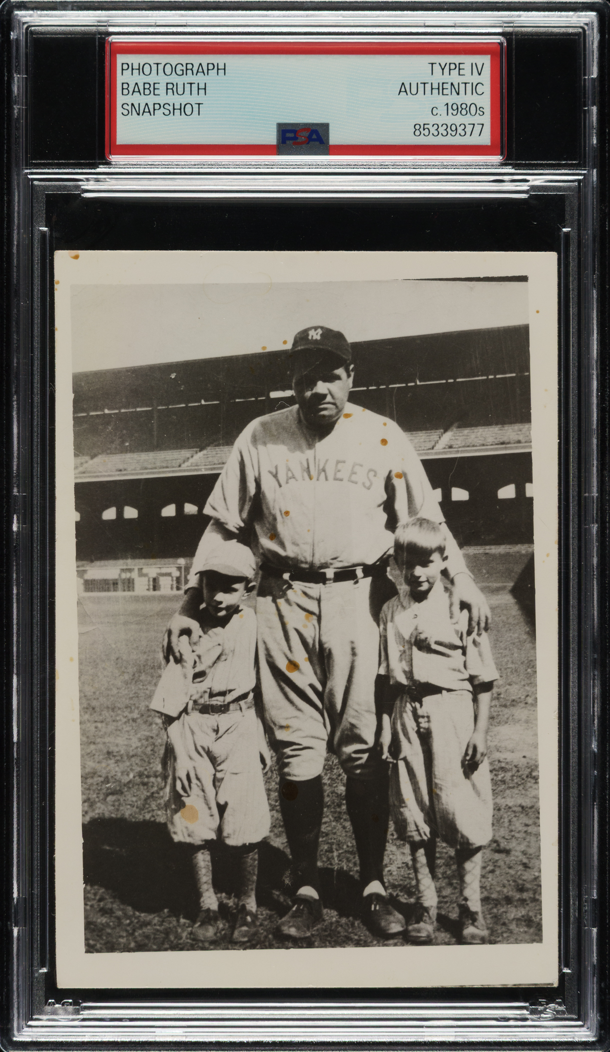 Circa 1980s Babe Ruth Snapshot Photograph PSA/DNA Type IV | REA Archive