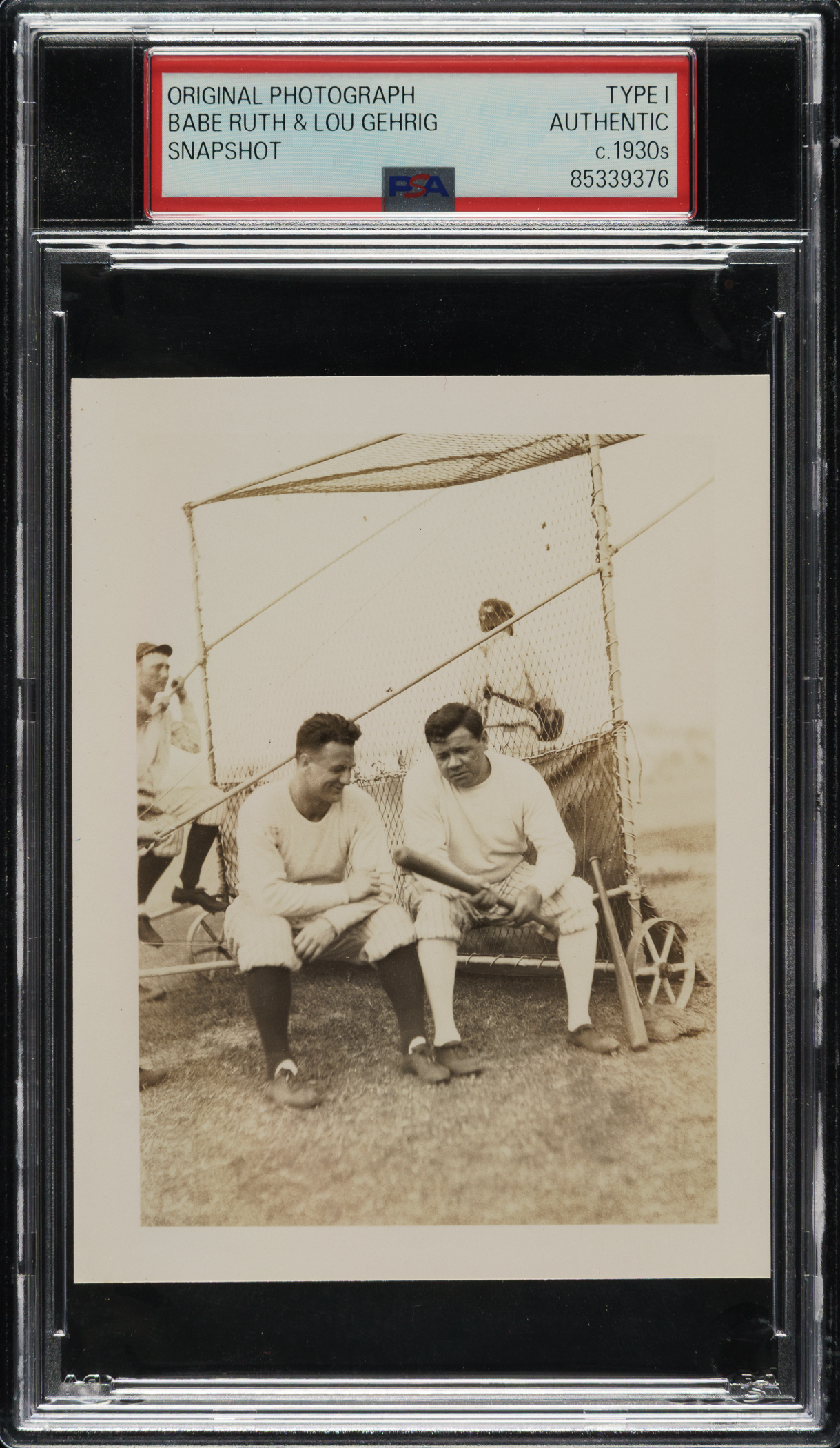 Circa 1930s Babe Ruth and Lou Gehrig Original Snapshot Photograph PSA ...