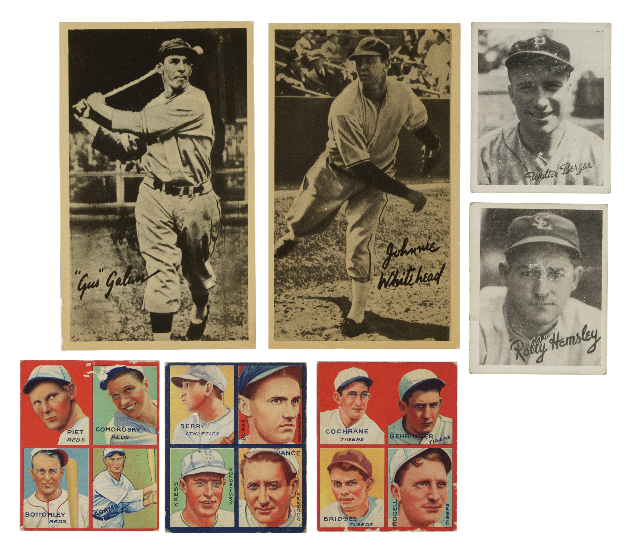 1935 to 1937 R314, R321 and R322 Goudey Collection (7) | REA Archive