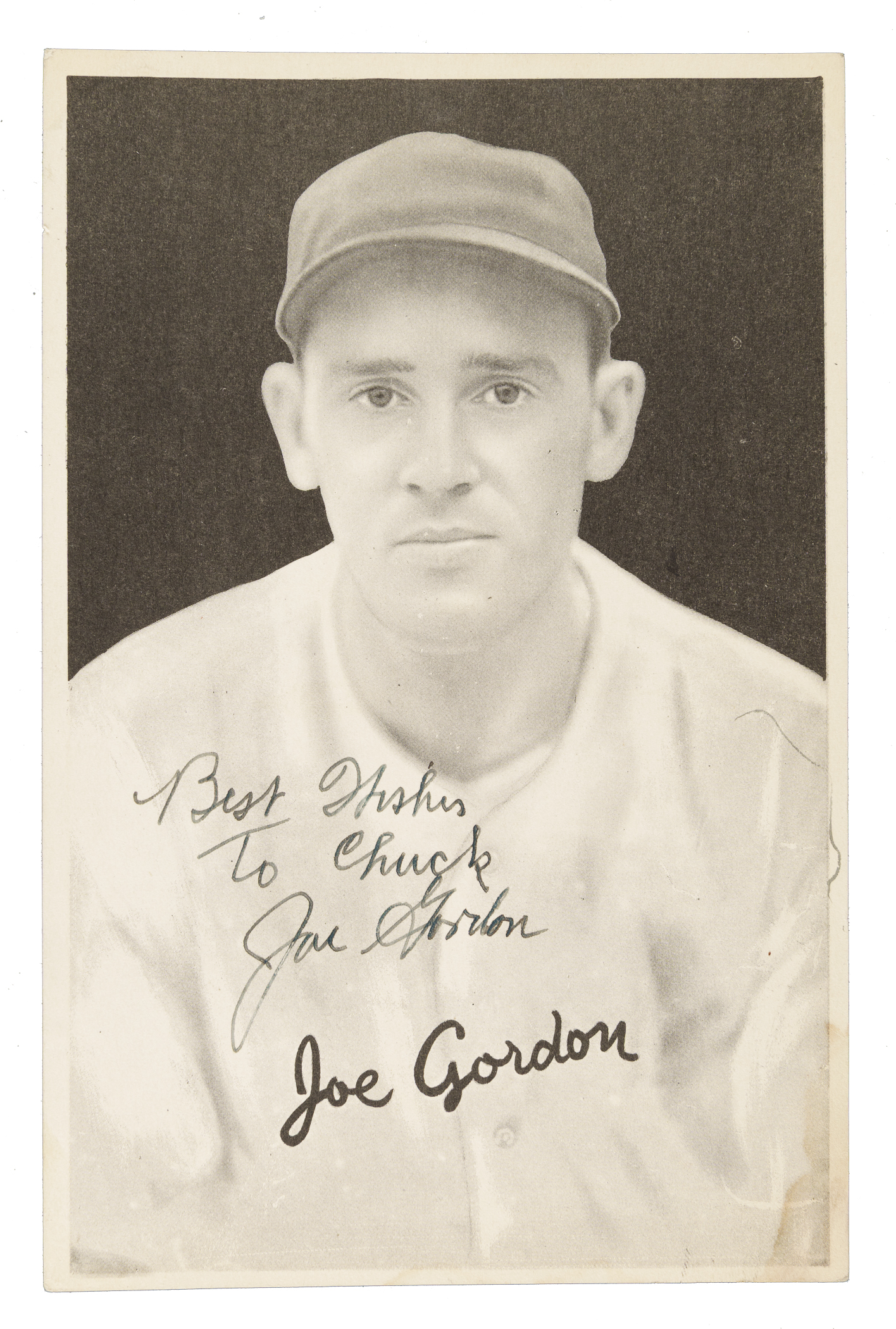 Joe Gordon Reed Signed 1939 R303-B Goudey Black & White Premiums Joe Gordon Rookie ...