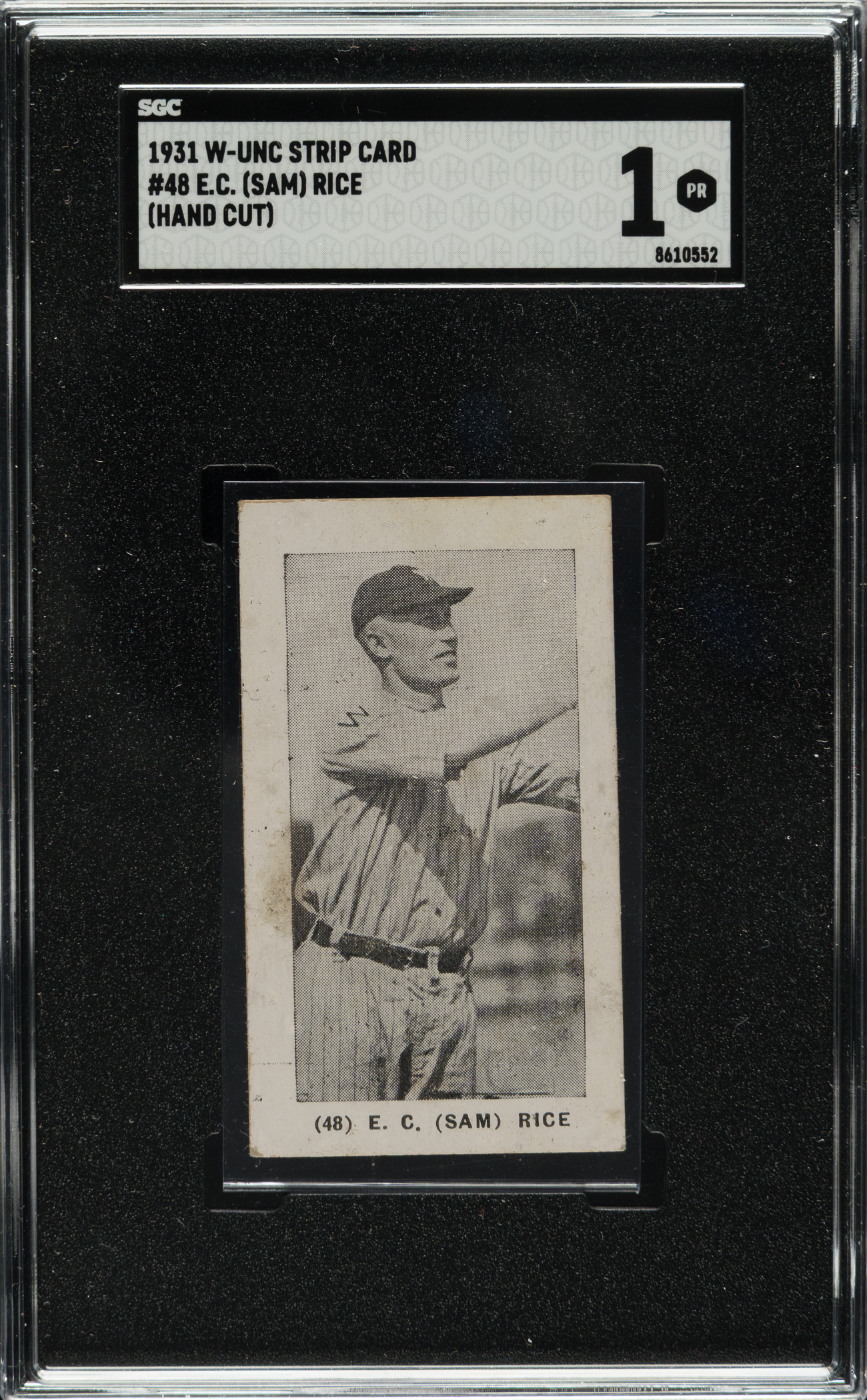 1931 W502 #48 Sam Rice SGC POOR 1 | REA Archive
