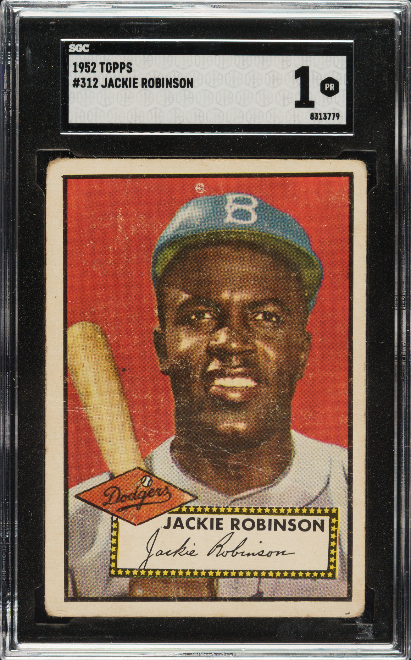 1952 Topps #312 Jackie Robinson High Number SGC POOR 1 | REA Archive