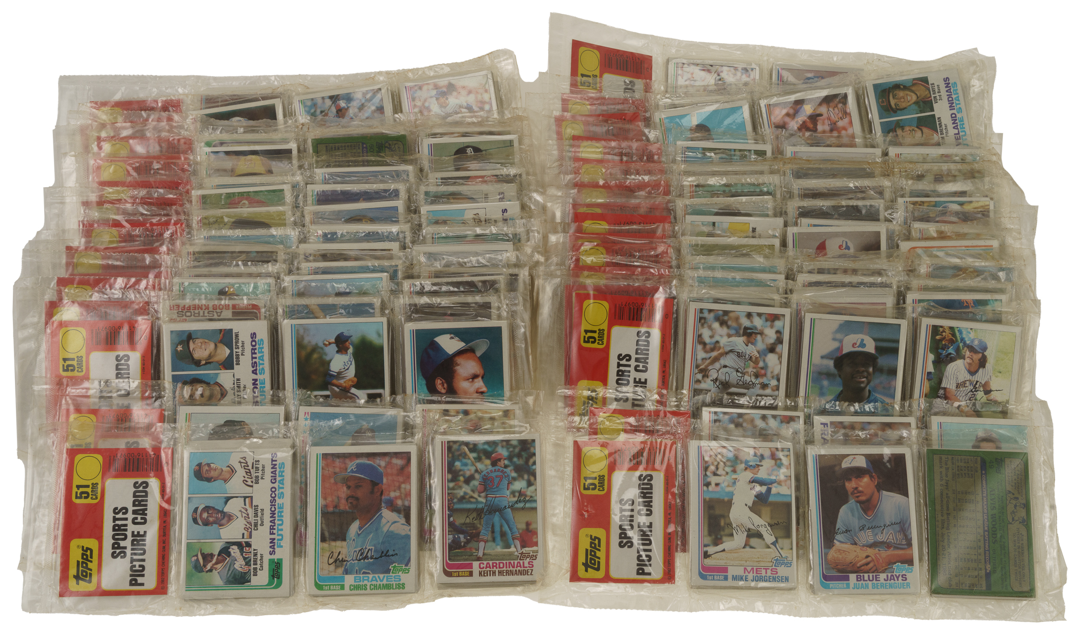 1982 Topps Unopened Rack Pack Collection (30) | REA Archive