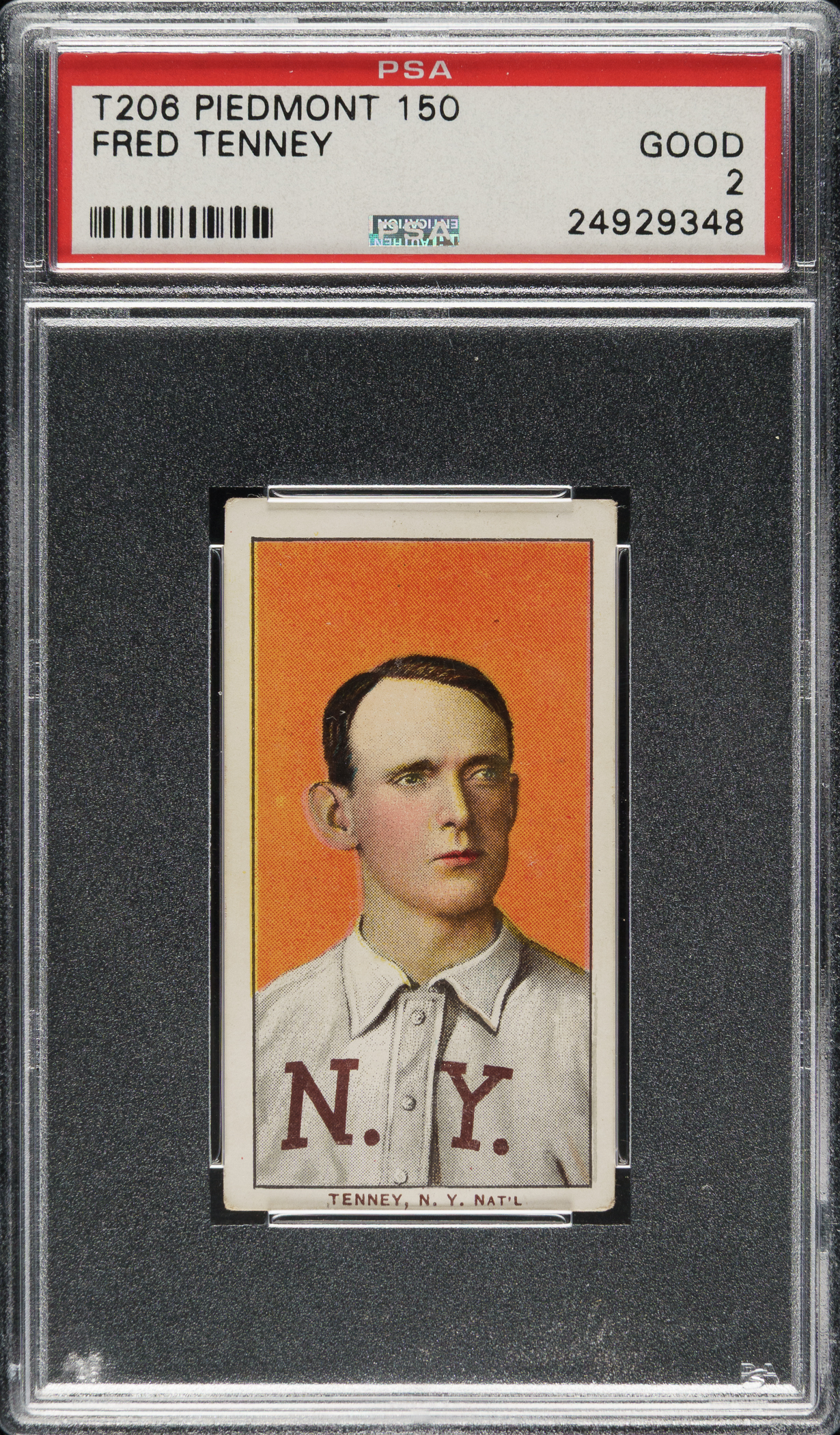 1909-1911 T206 White Border Fred Tenney PSA GOOD 2 | REA Archive
