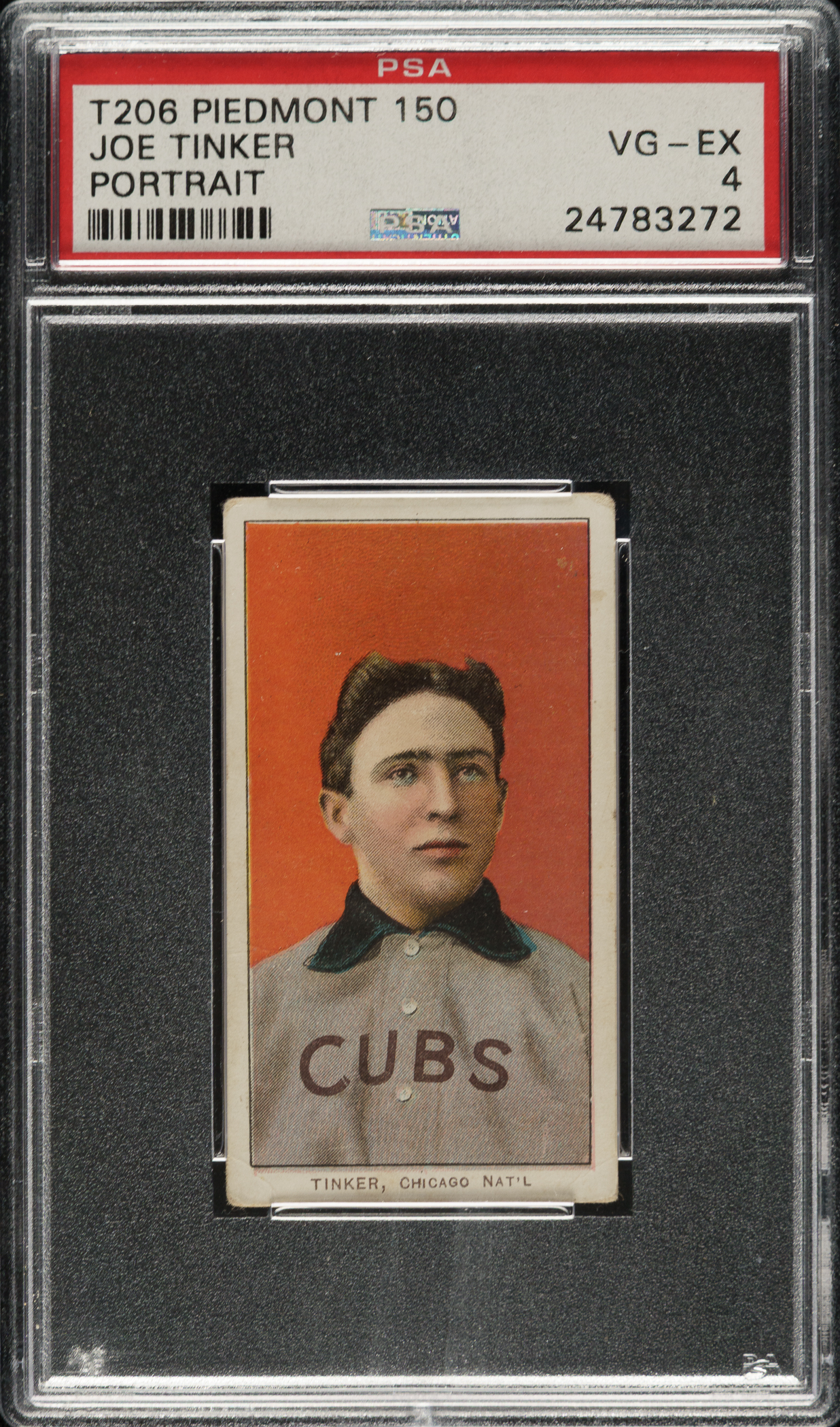 1909-1911 T206 White Border Joe Tinker Portrait PSA VG-EX 4 | REA Archive
