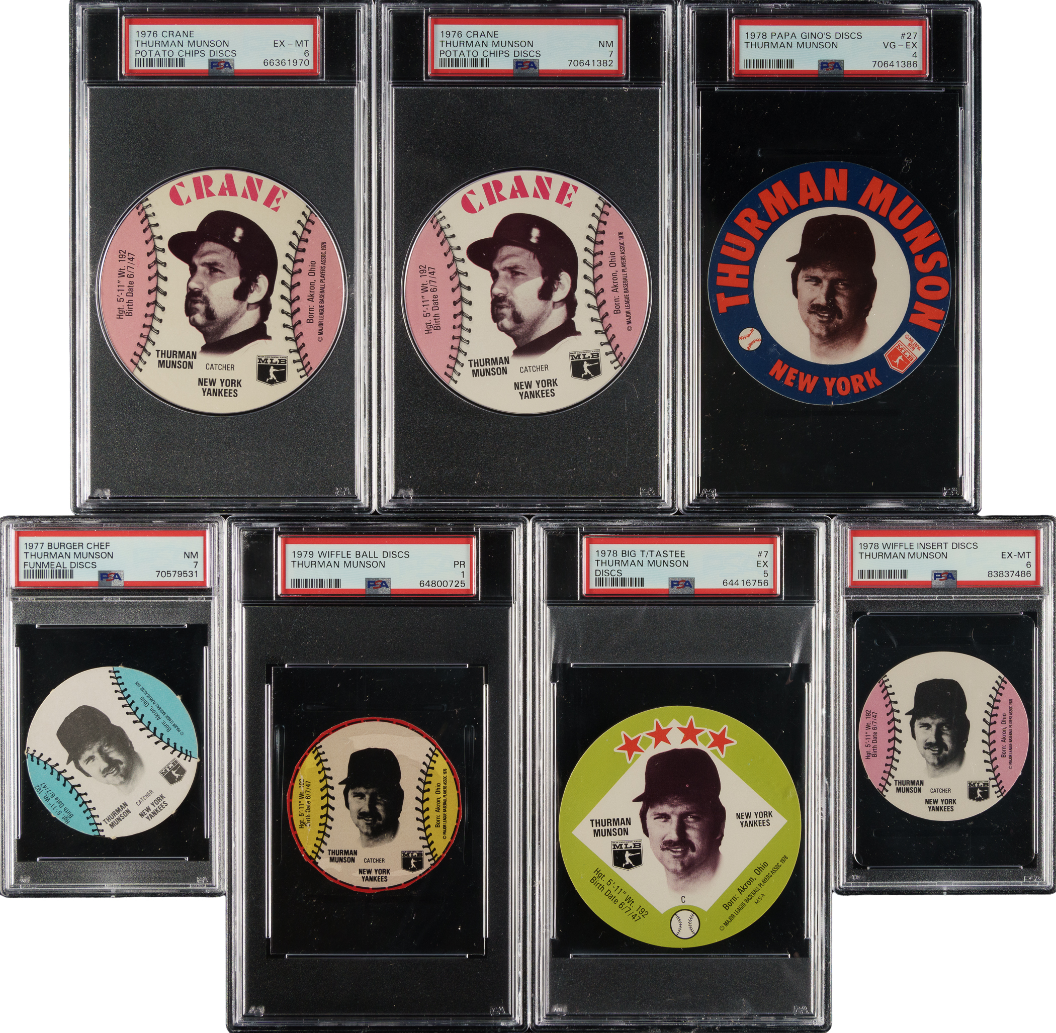 1976 to 1979 Wiffle Ball, Crane Potato Chips, and Burger Chef Discs ...