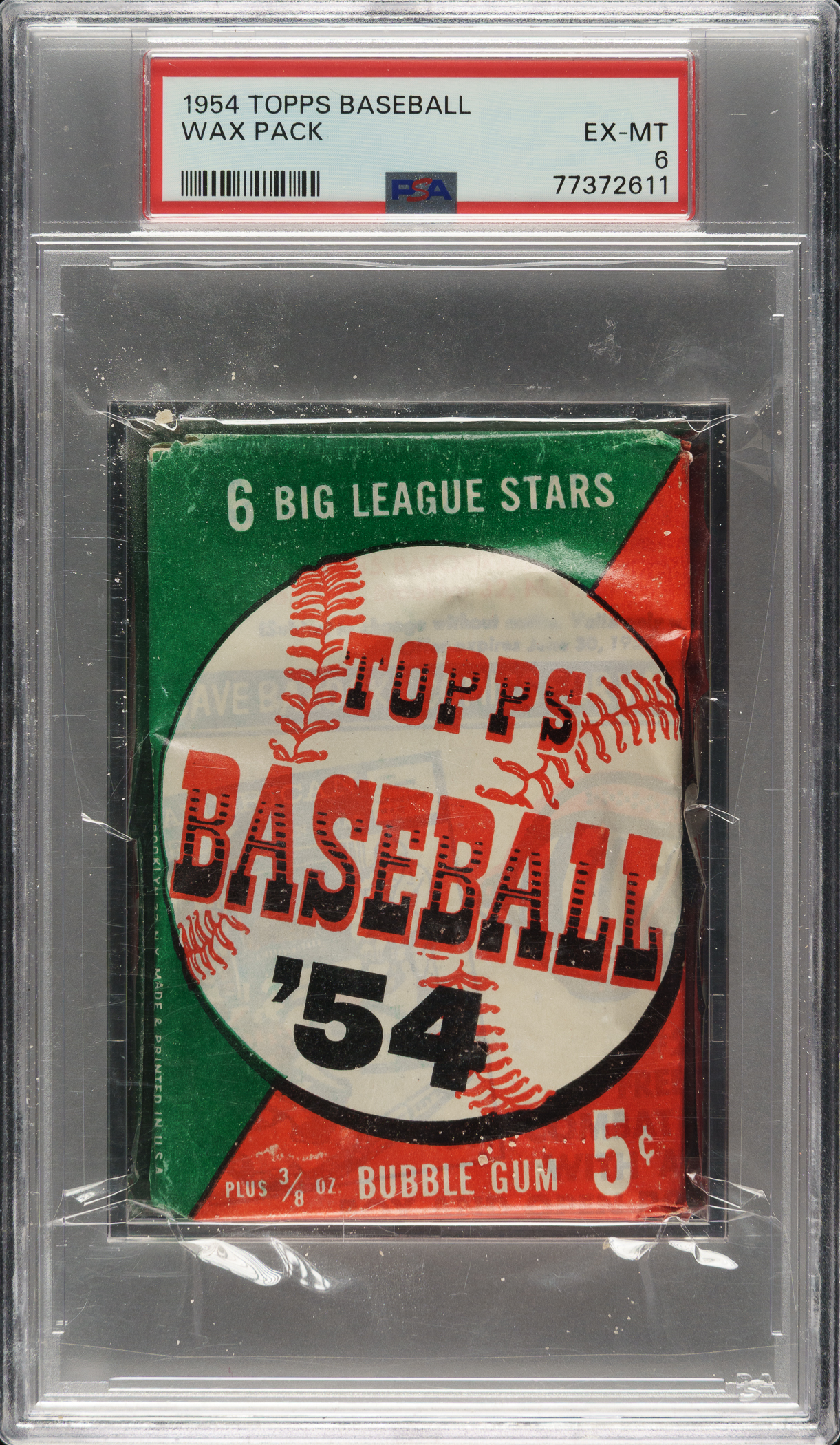 1954-topps-unopened-five-cent-wax-pack-dated-variation-psa-ex-mt-6