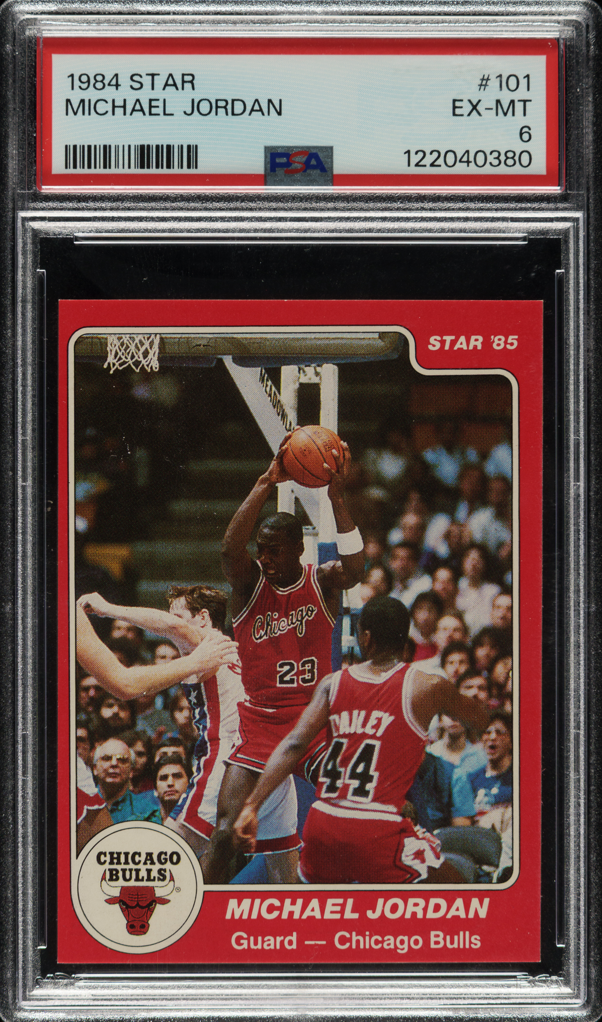 1984-1985-star-company-basketball-101-michael-jordan-rookie-psa-ex-mt-6