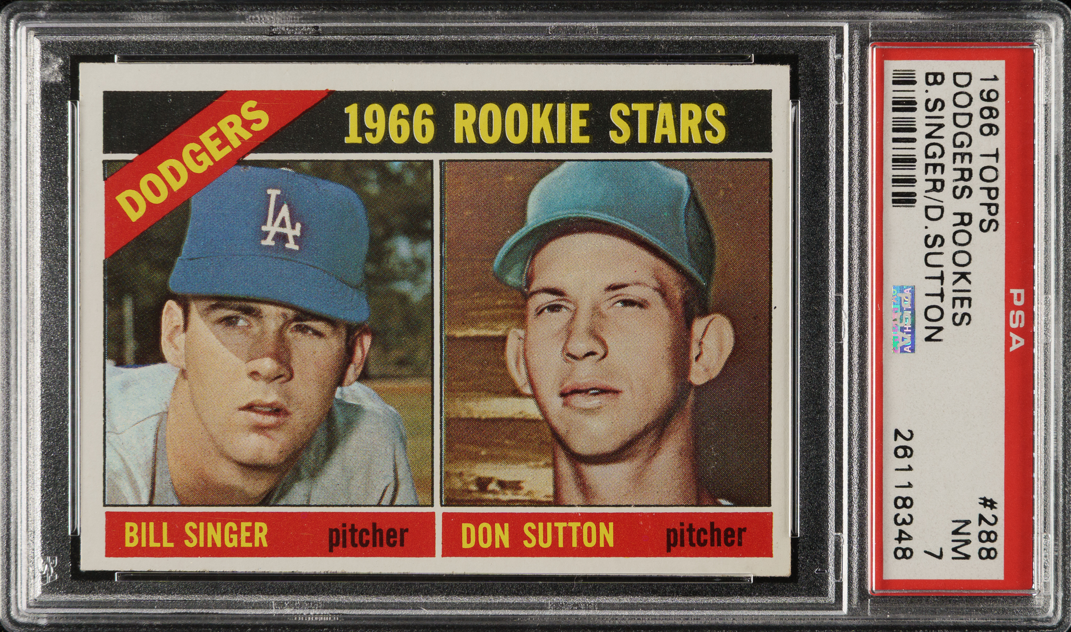 1966 Topps #288 Don Sutton Rookie PSA NM 7 | REA Archive