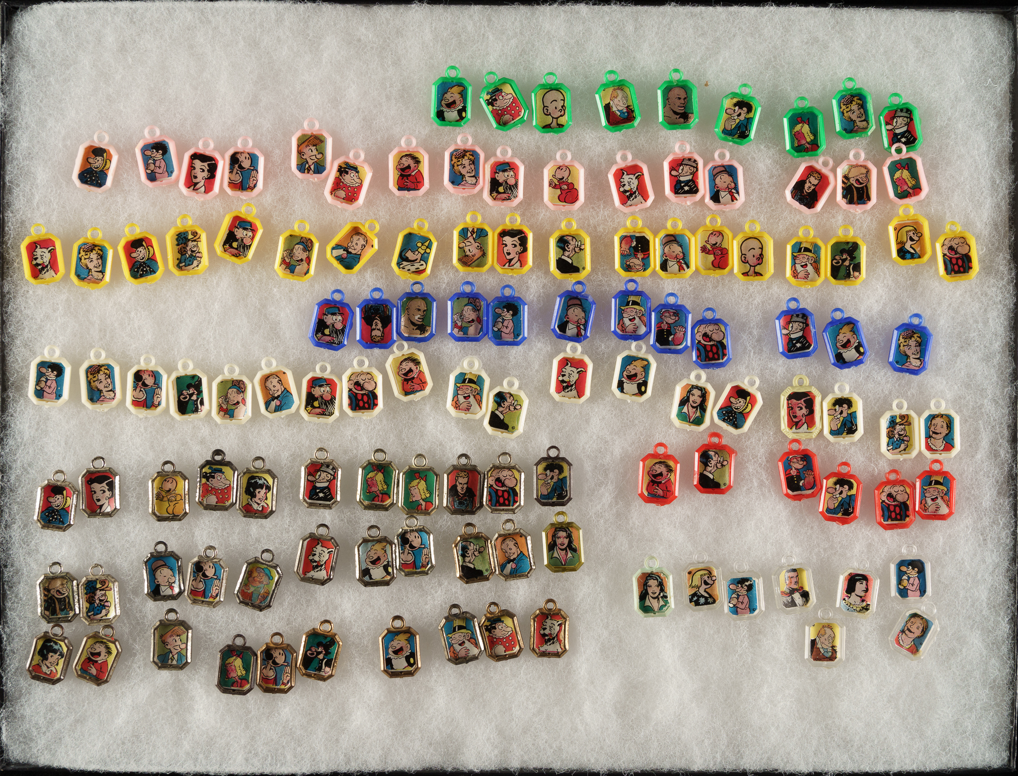 Circa 1940s Comic Character Charms Collection (121) | REA Archive