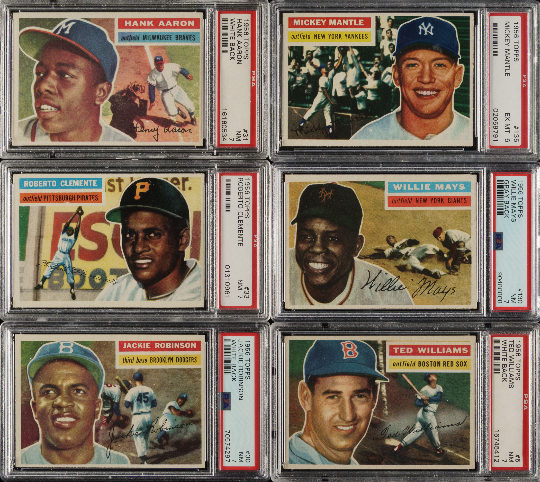 1956-topps-complete-set-340-including-192-psa-graded-cards