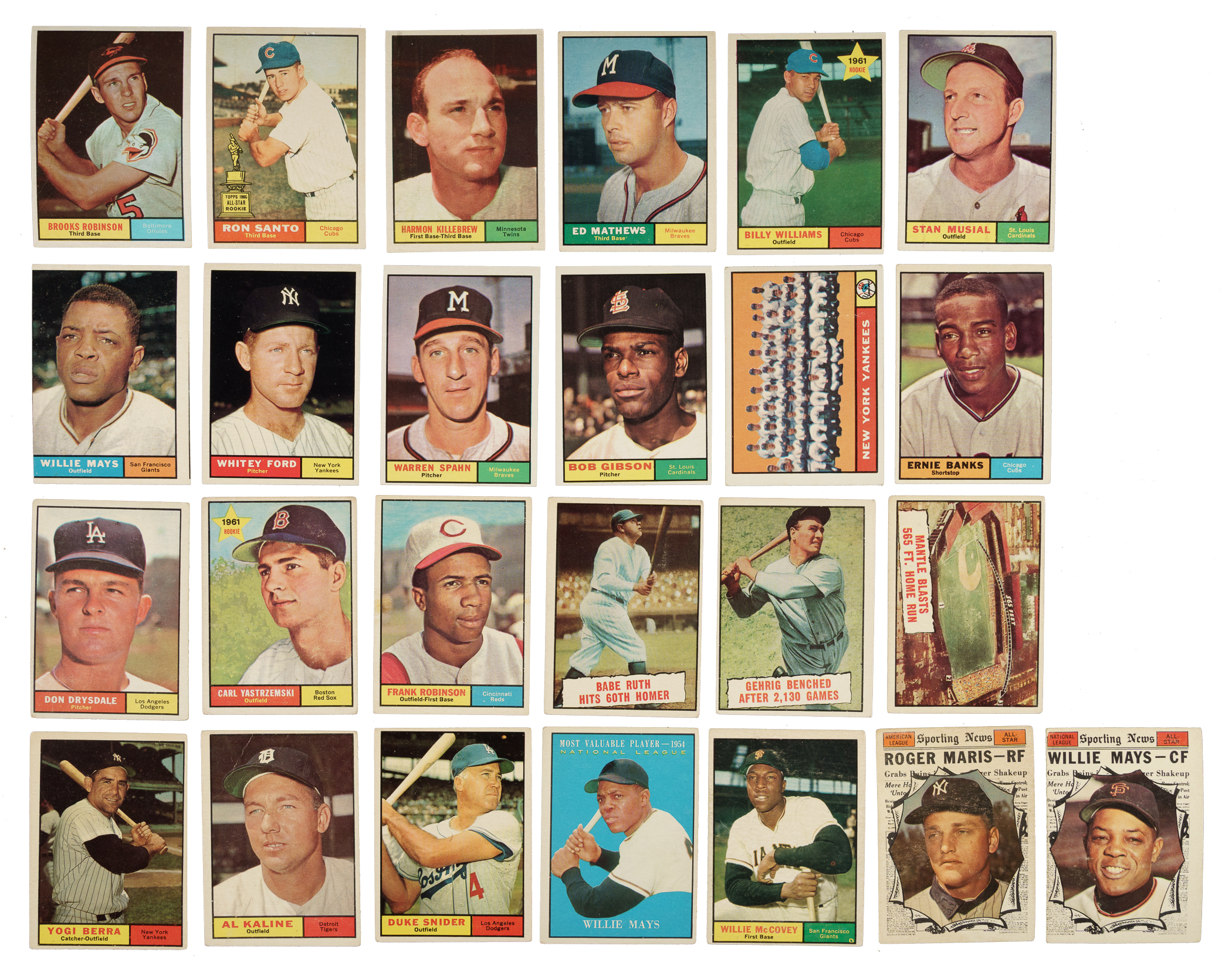1961 Topps Complete Set (587)