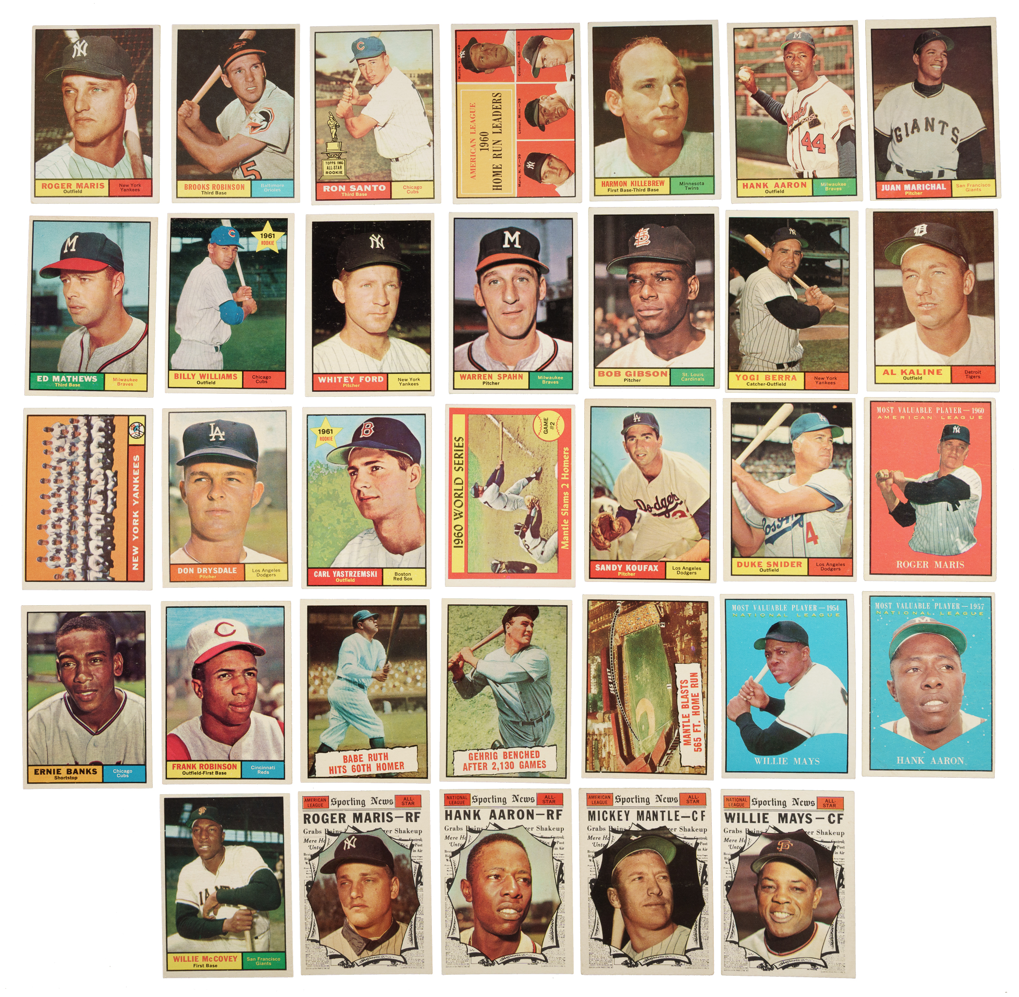 1961 Topps Complete Set (587)