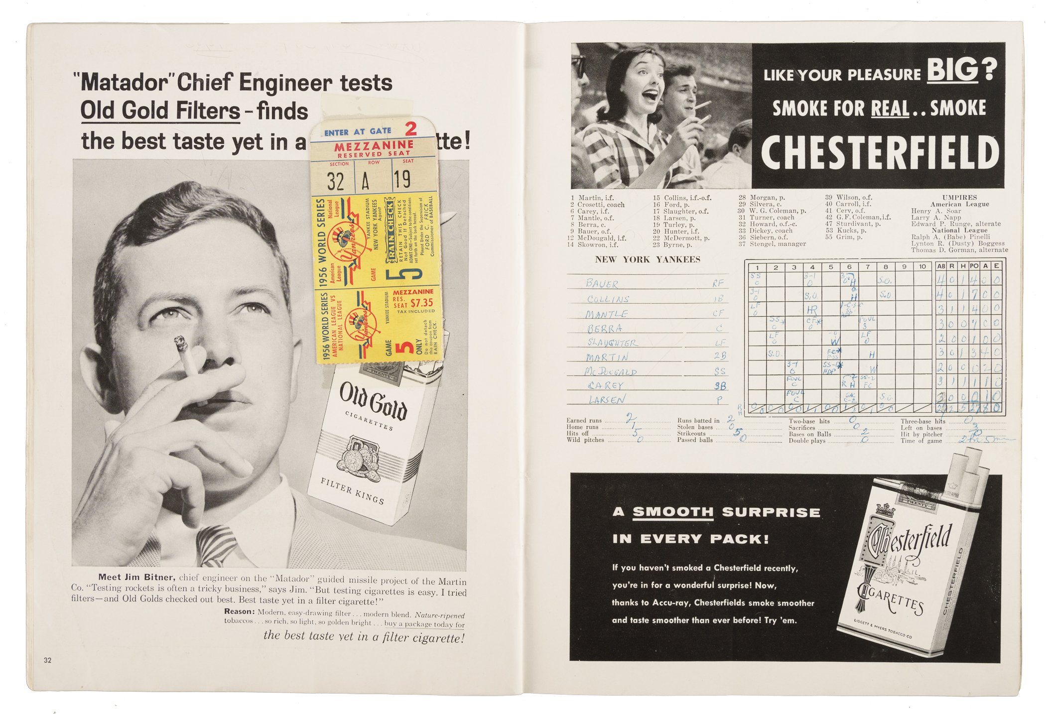 1956 New York Yankees (vs. Brooklyn Dodgers) World Series Game 5