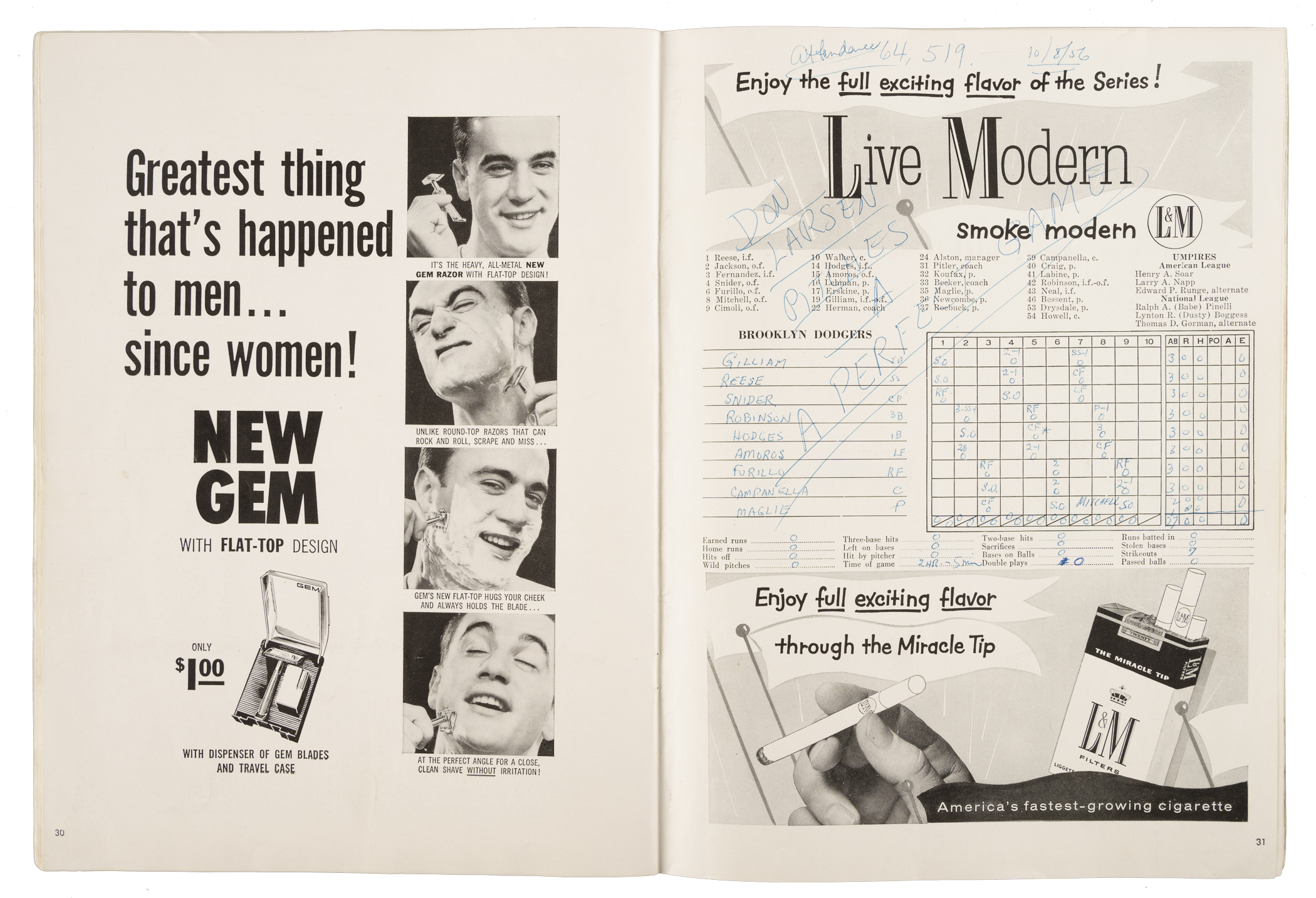 1956 New York Yankees (vs. Brooklyn Dodgers) World Series Game 5