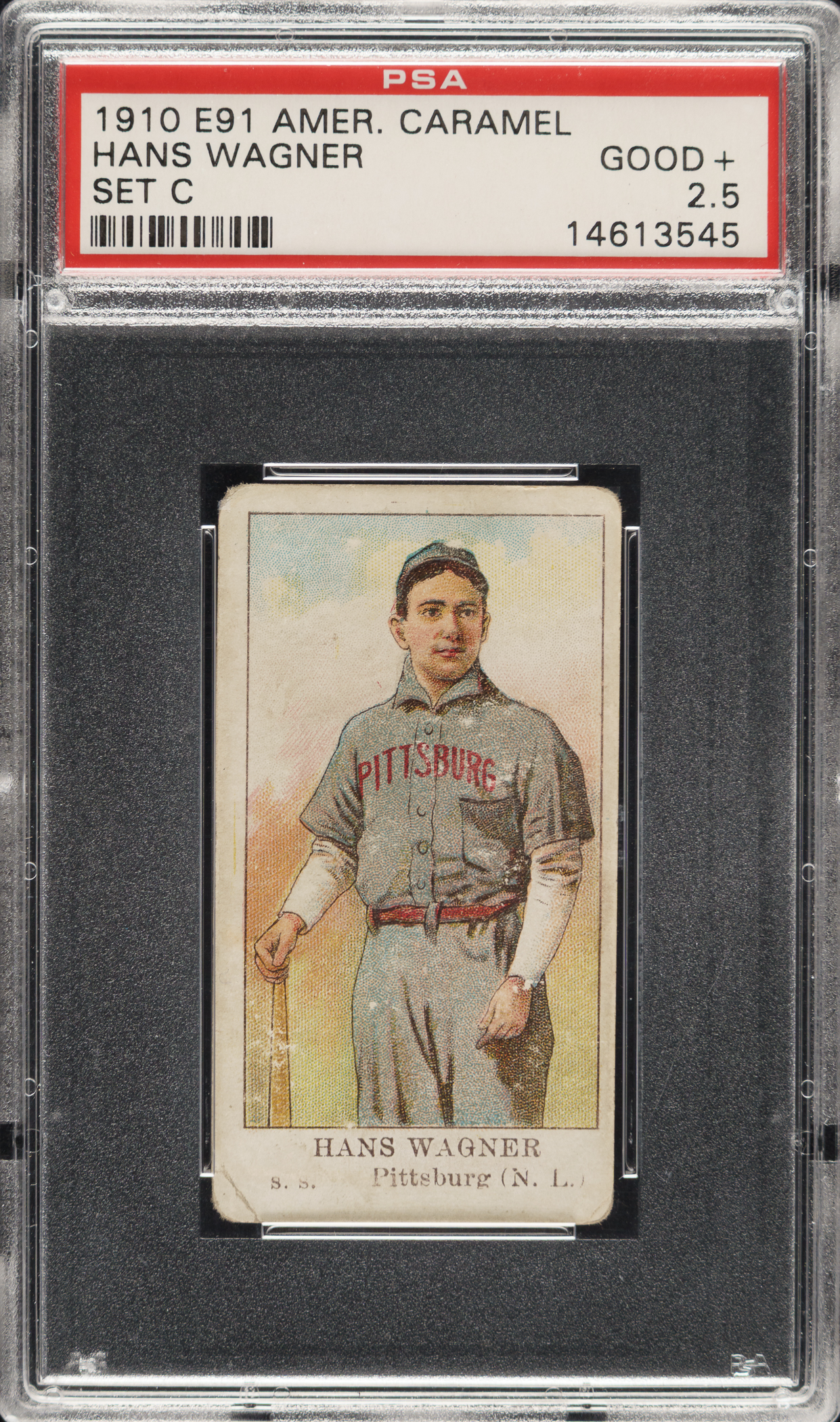 1910 E91-C American Caramel Honus Wagner PSA GOOD+ 2.5 | REA Archive
