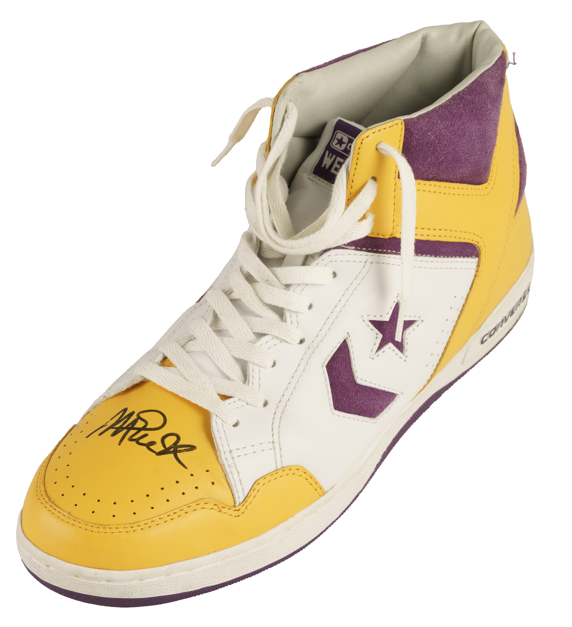 Magic Johnson Signed Converse Sneaker - JSA | REA Archive