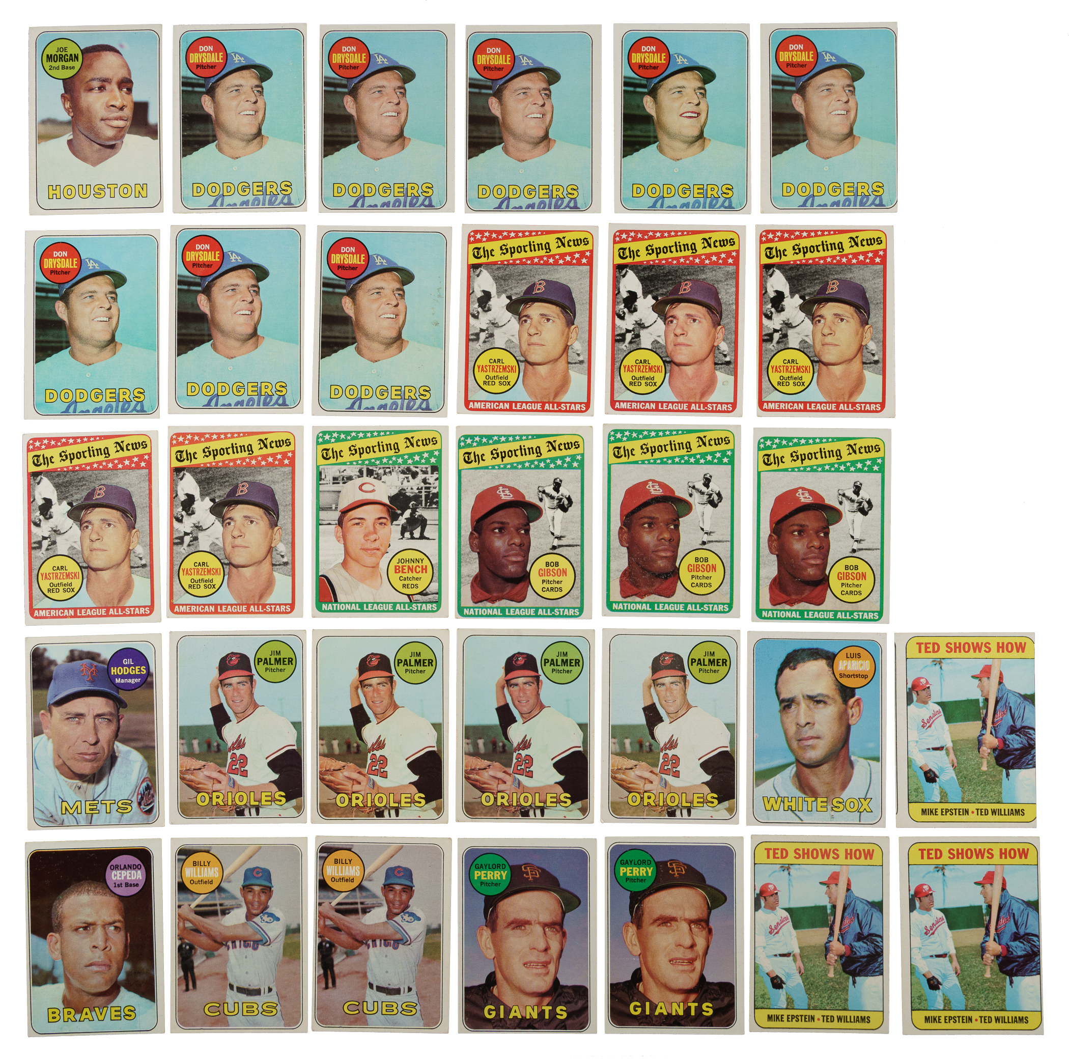 1969 Topps Collection (2,056) Including 130 Hall of Famers | REA Archive