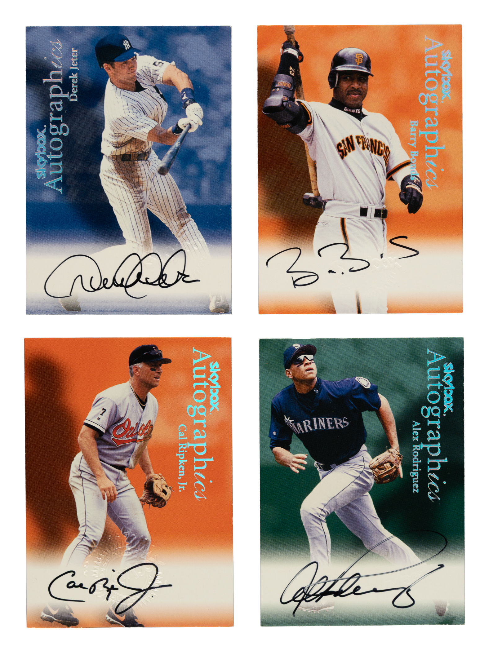 2000 Skybox Autographics Complete Set (132) Including Derek Jeter