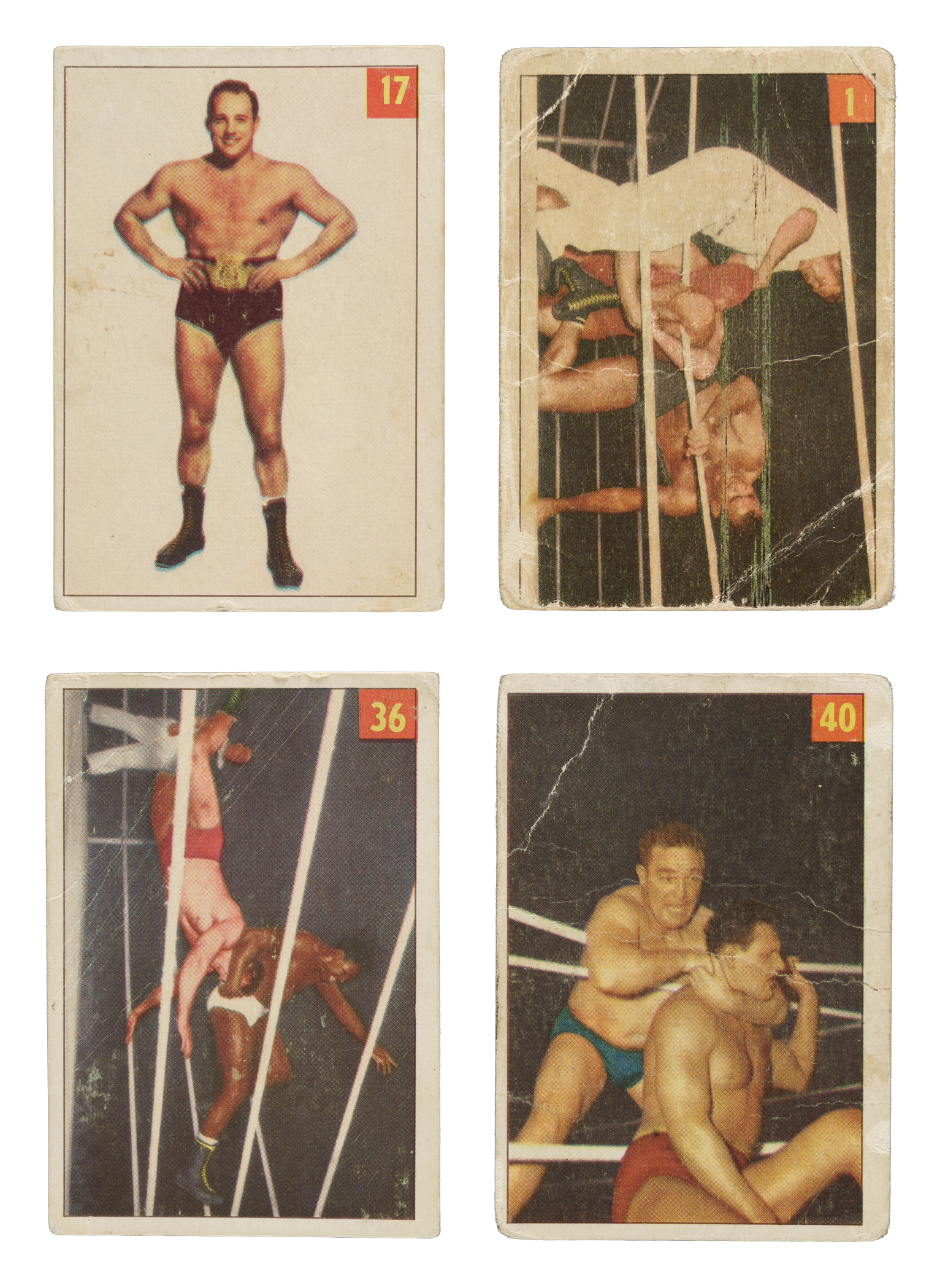 1954-1955 V337-1 Parkhurst Canadian Wrestling Complete Set (75)