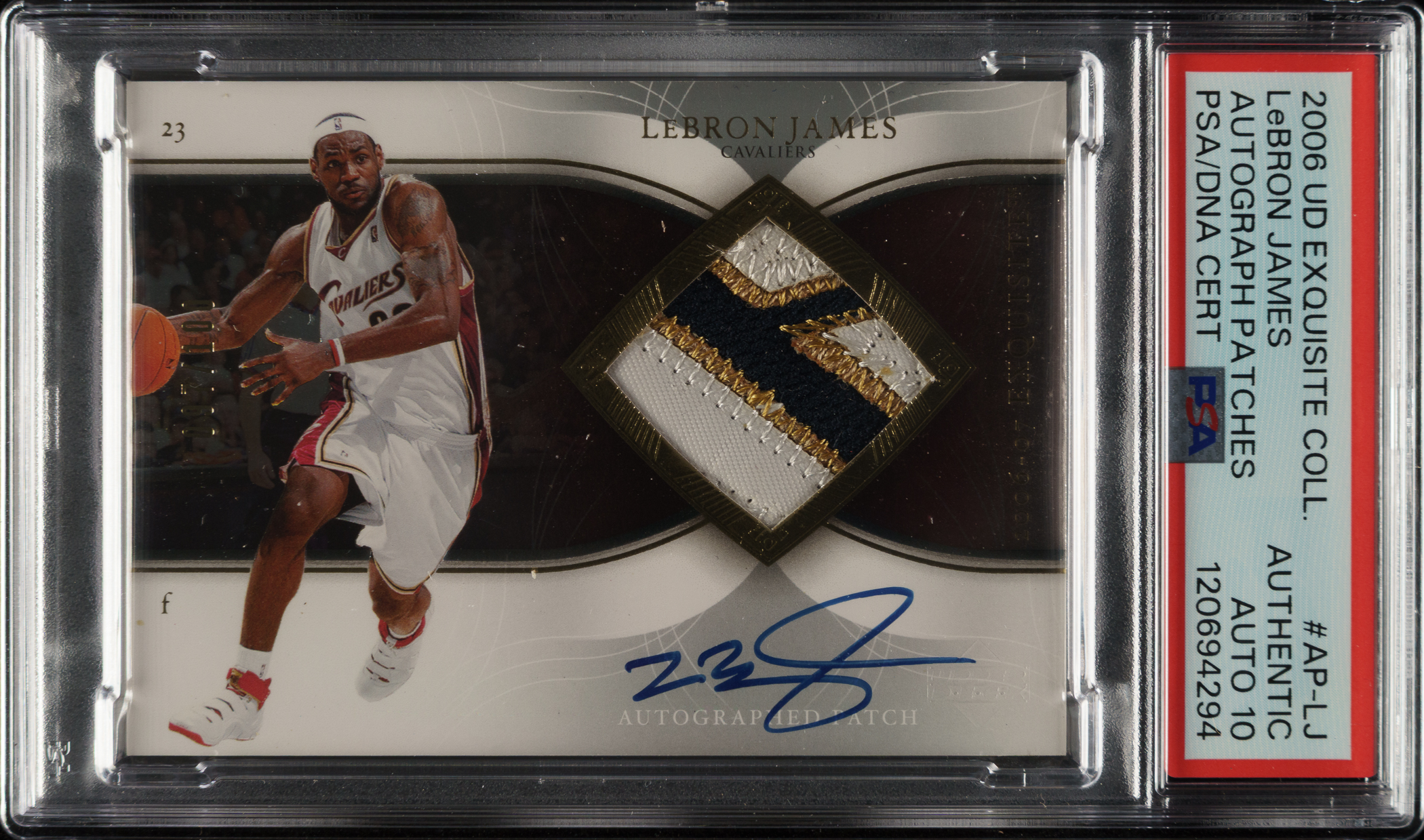 lebron james upper deck autograph