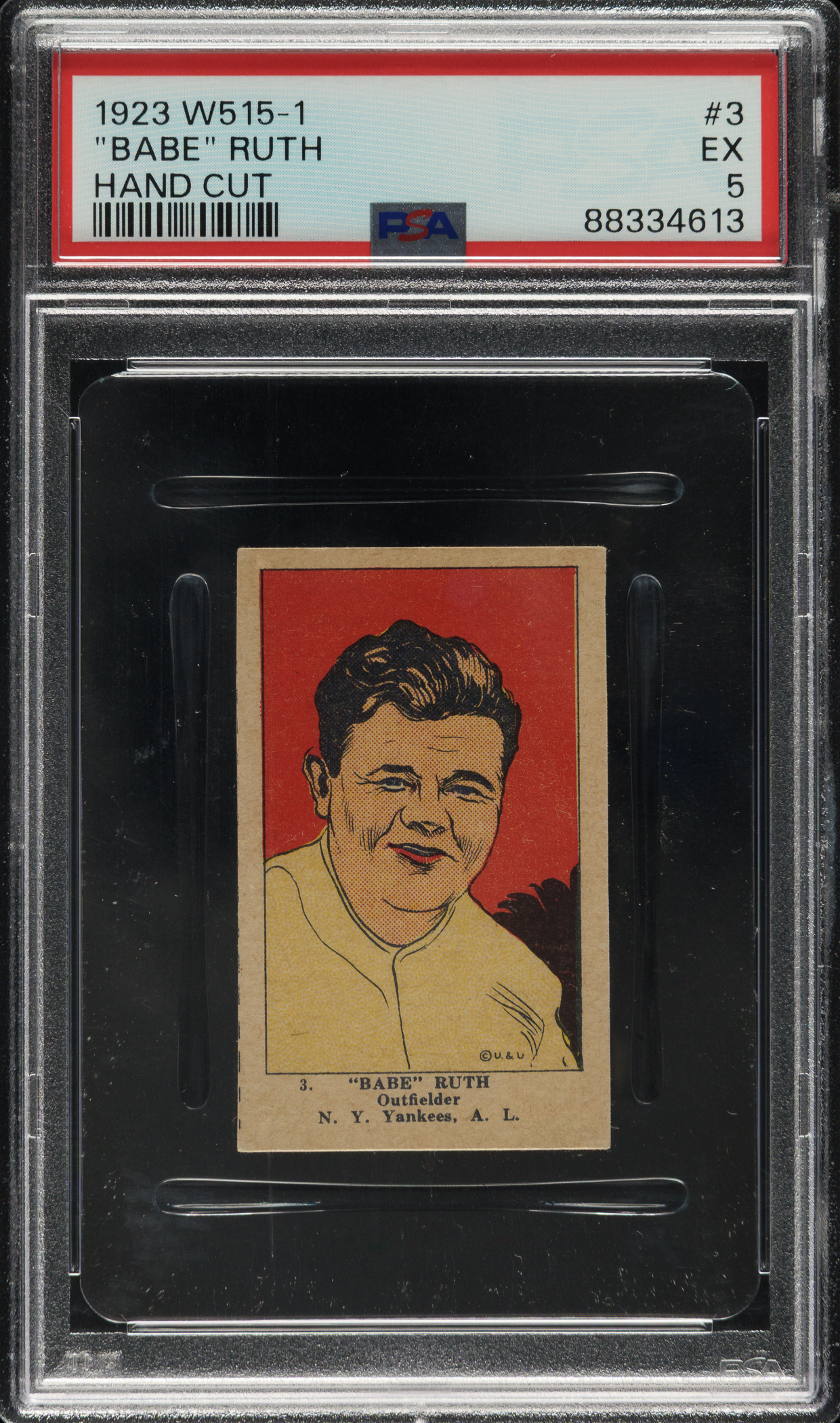 1923 W515-1 #3 Babe Ruth PSA EX 5 | REA Archive