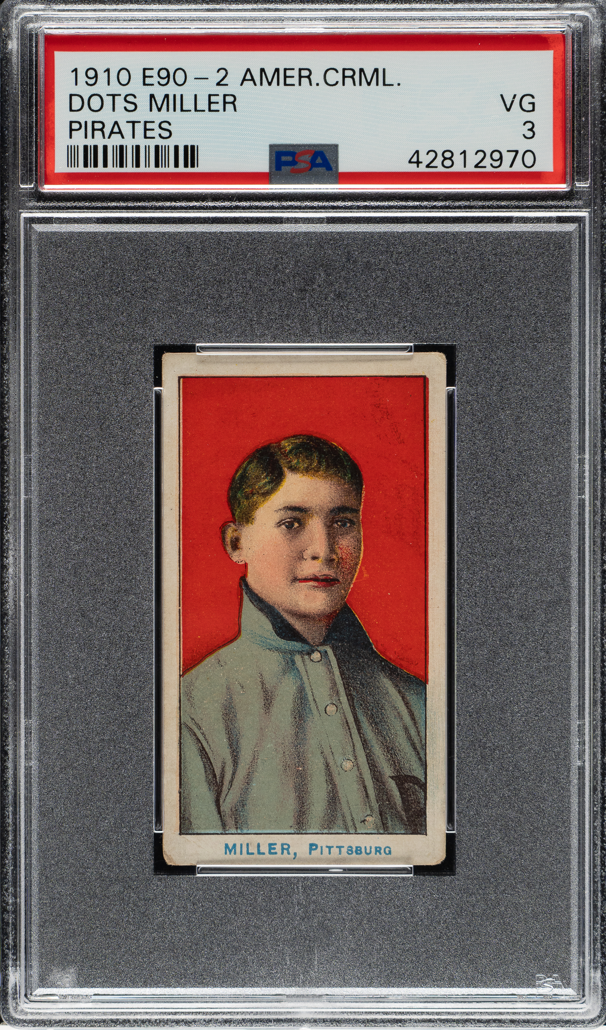 1910 E90-2 American Caramel Dots Miller PSA VG 3 | REA Archive