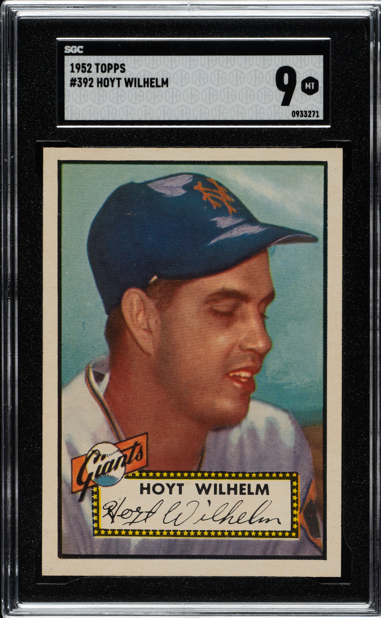 1952-topps-392-hoyt-wilhelm-rookie-high-number-sgc-mint-9-1-of-1-highest-graded