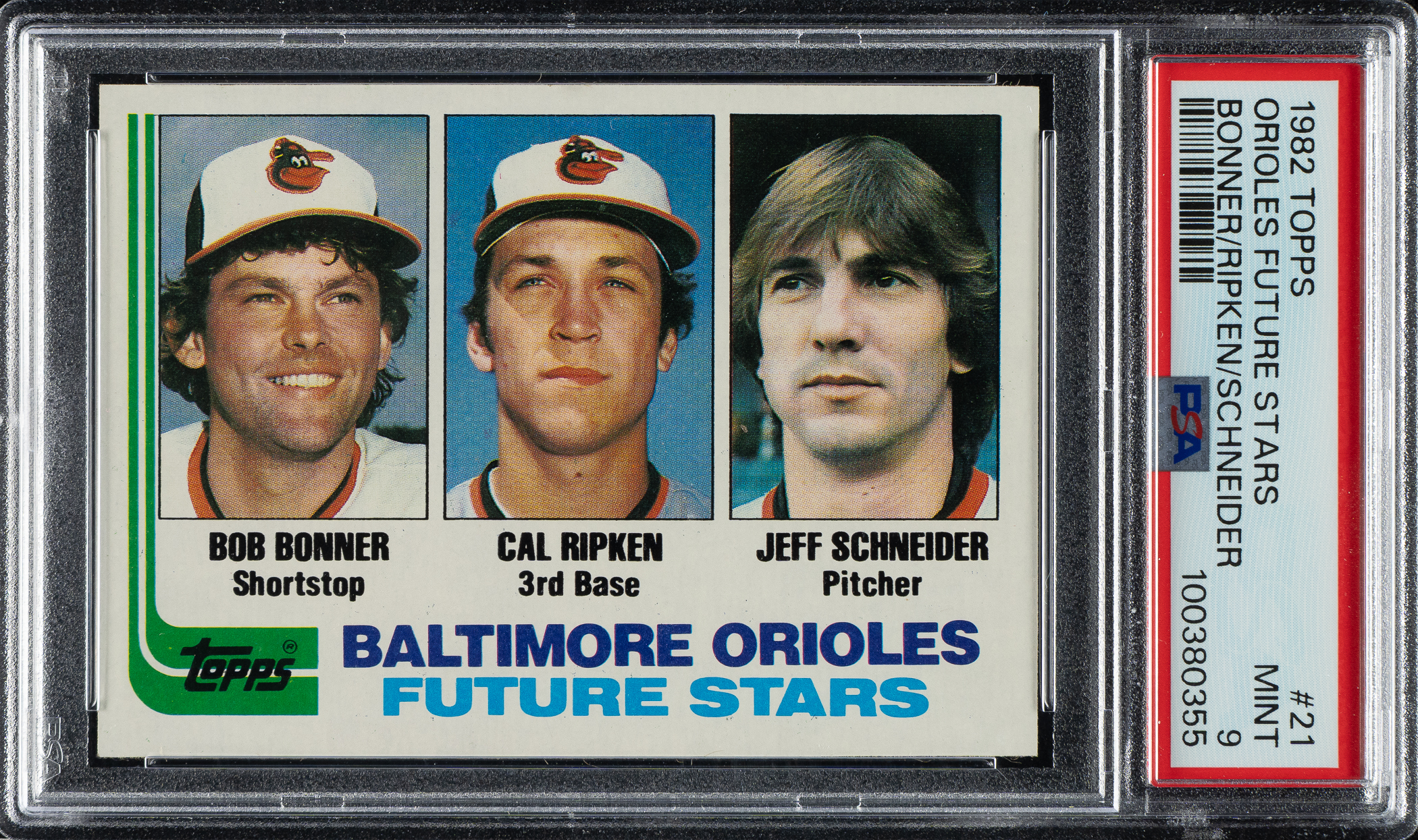 1982 Topps #21 Cal Ripken Jr. Rookie PSA MINT 9 | REA Archive