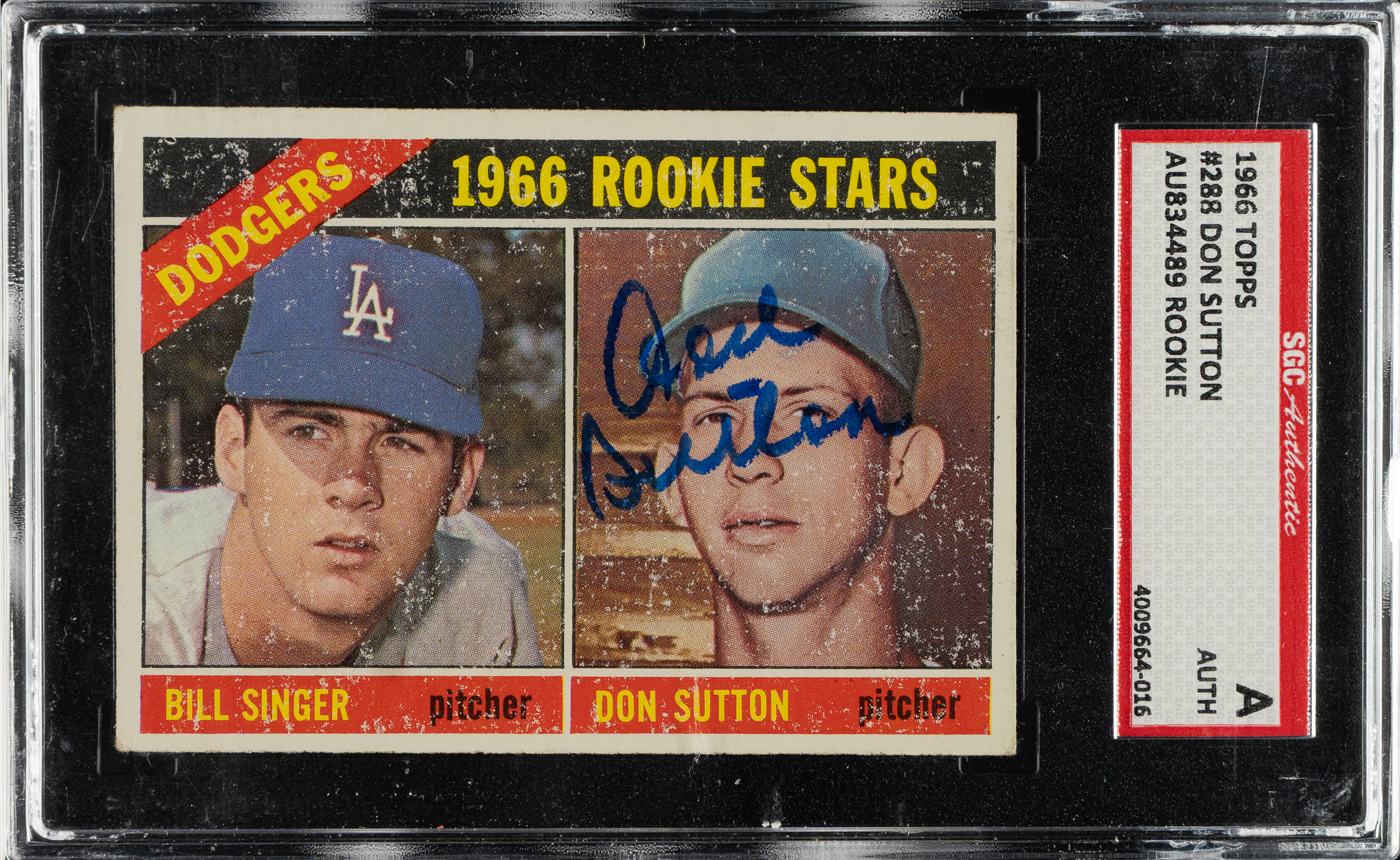 Signed 1966 Topps #288 Don Sutton Rookie - SGC | REA Archive