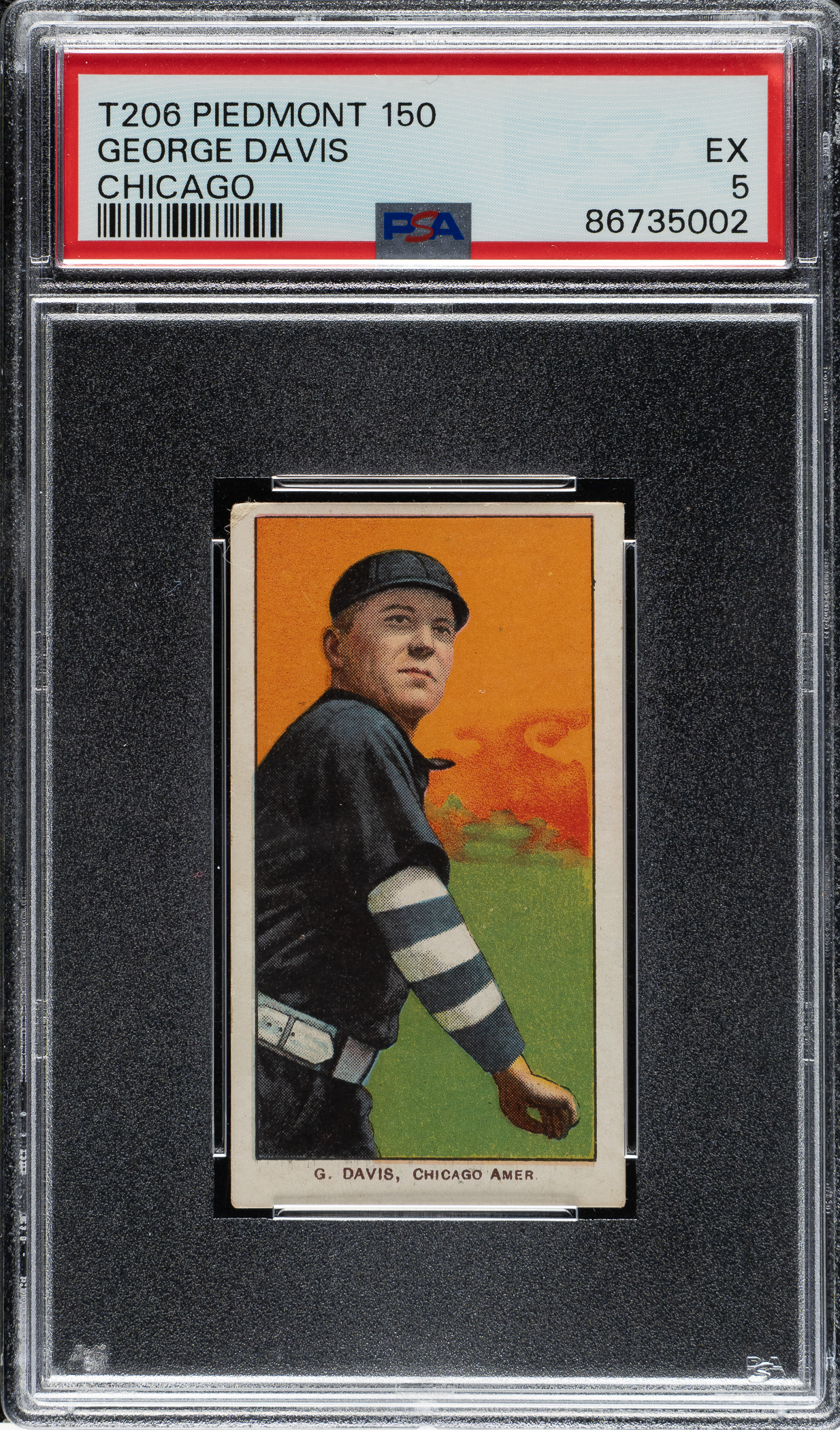 1909-1911 T206 White Border George Davis PSA EX 5 | REA Archive
