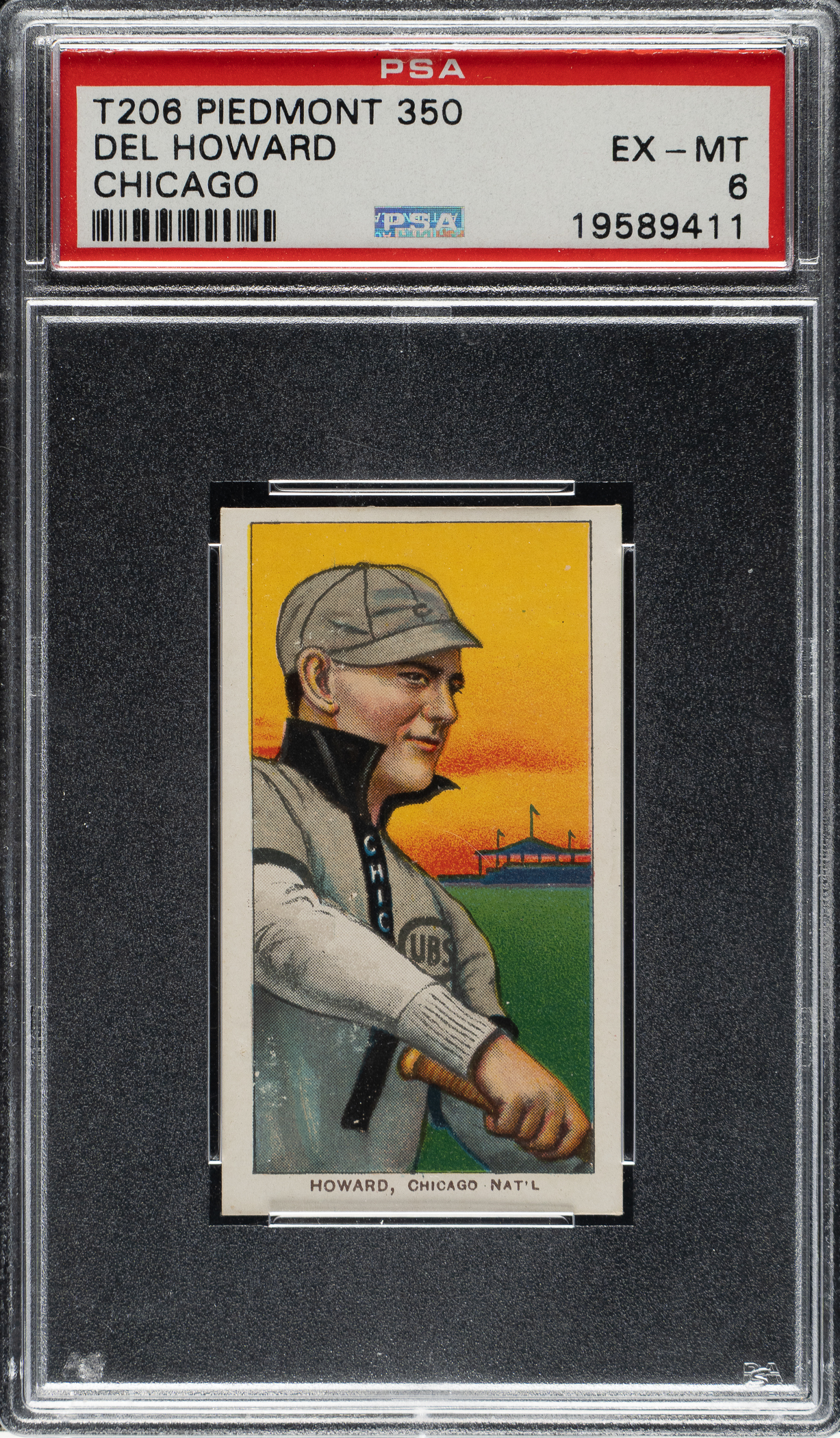 Del Howard 1909-1911 T206 White Border Del Howard PSA EX-MT 6 | REA Archive