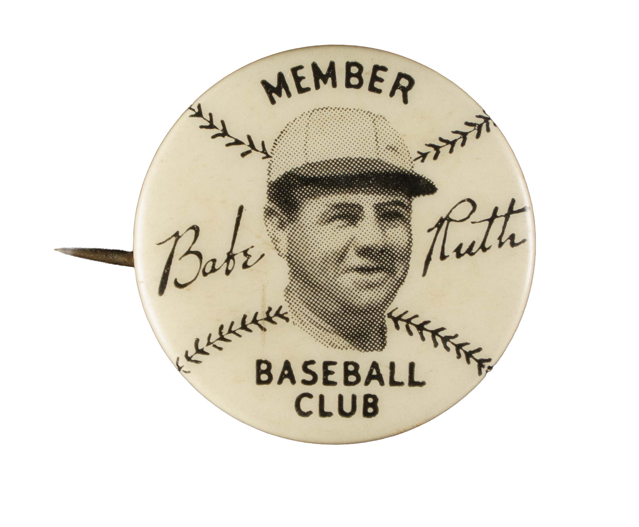 1934 Quaker Oats Babe Ruth Baseball Club Pin | REA Archive