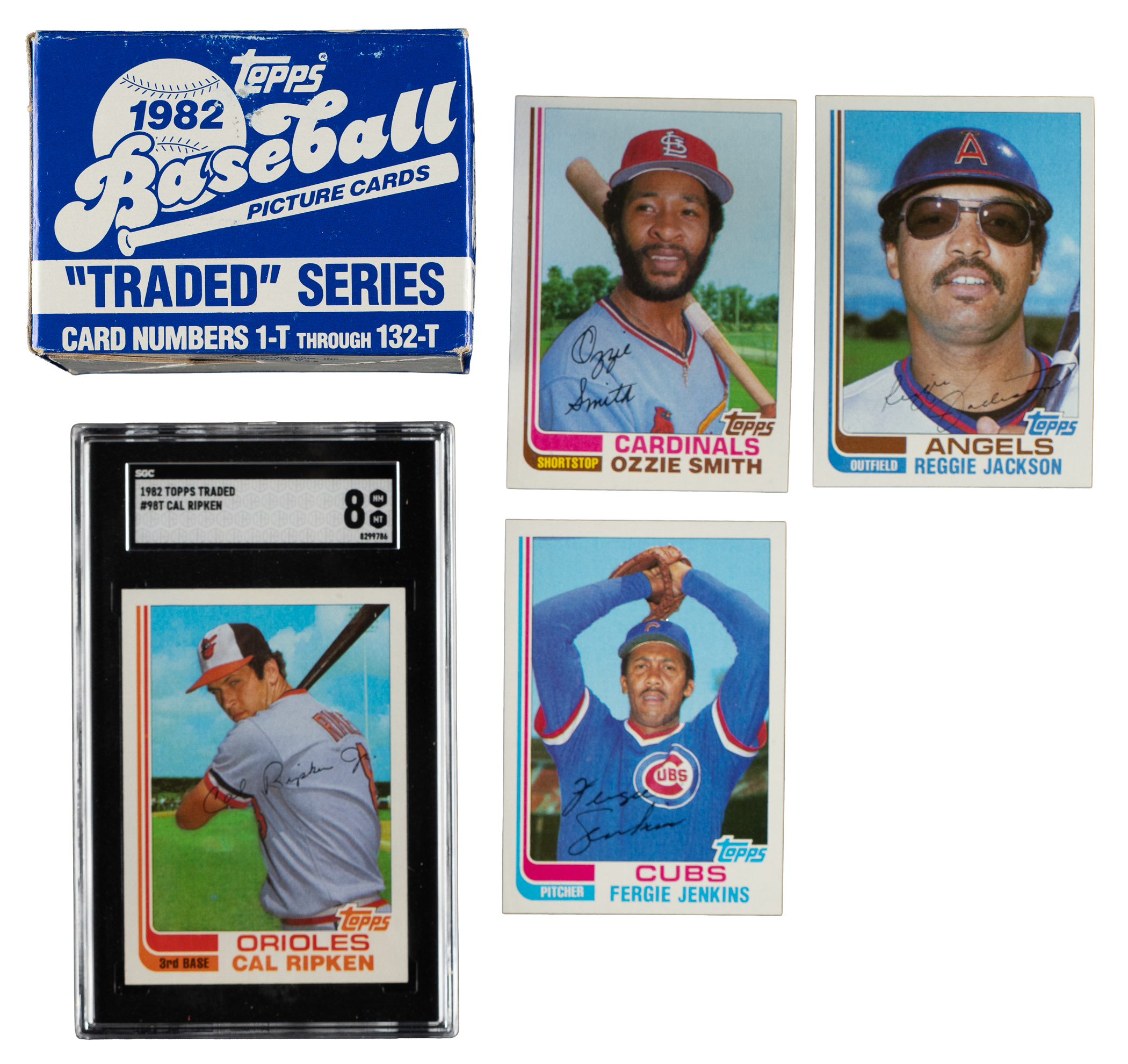 1982 Topps Traded Complete Set (132) with #98T Cal Ripken Jr. Rookie ...