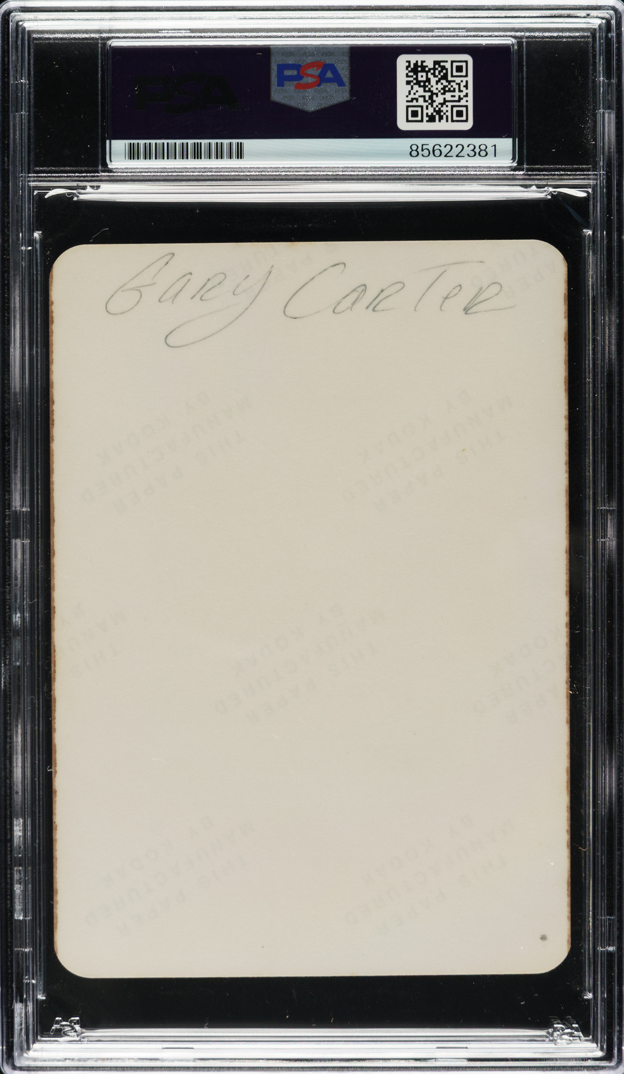 Gary Carter Signed Photograph - PSA/DNA | REA Archive