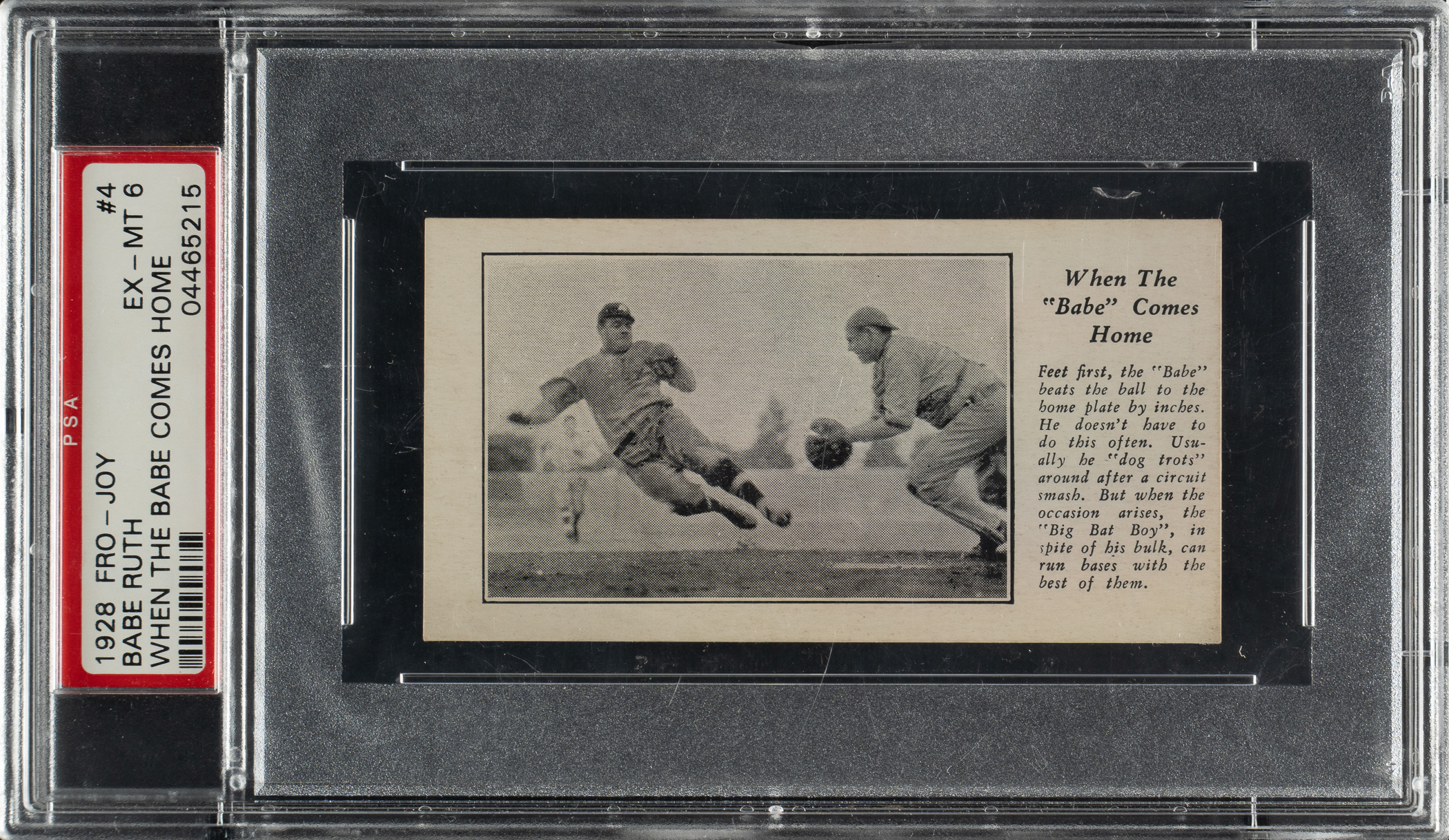 1928 Fro-Joy #4 Babe Ruth 