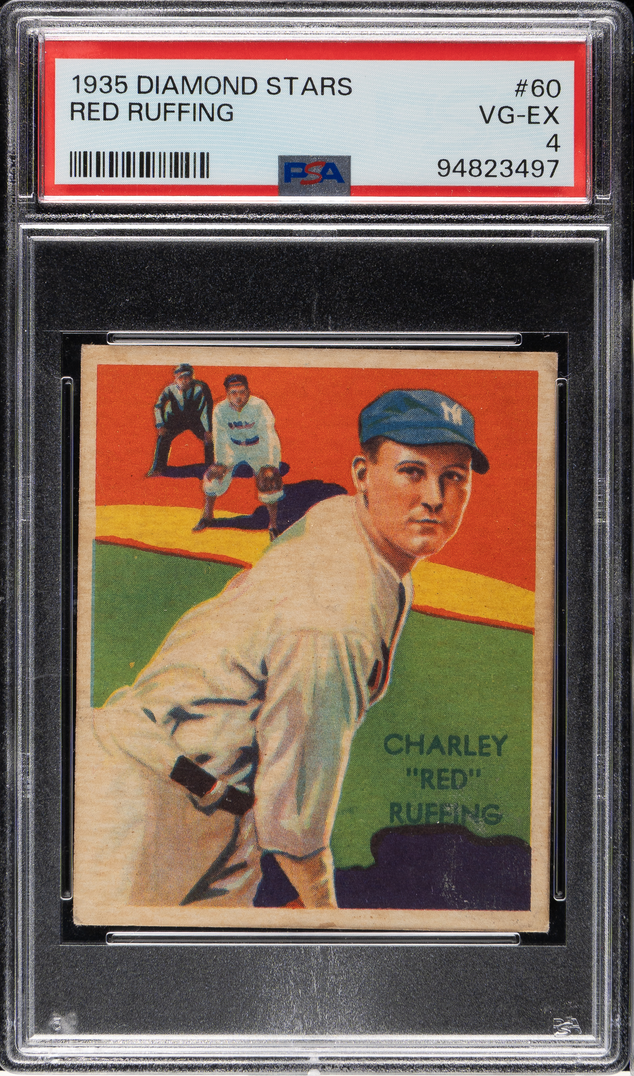1934-1936 R327 Diamond Stars #60 Red Ruffing PSA VG-EX 4 | REA Archive