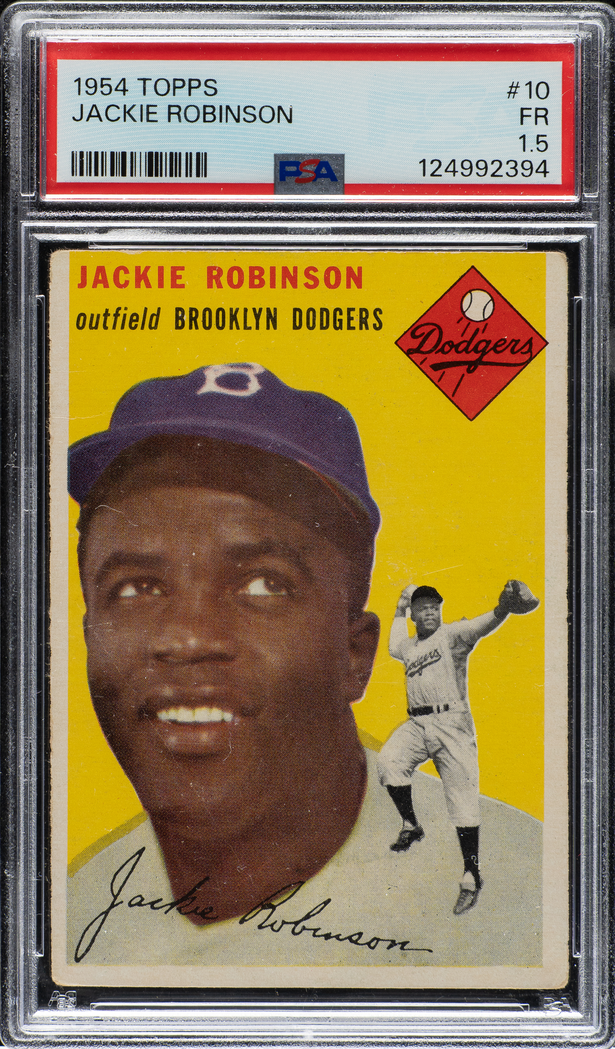 1954 Topps #10 Jackie Robinson PSA FAIR 1.5 | REA Archive