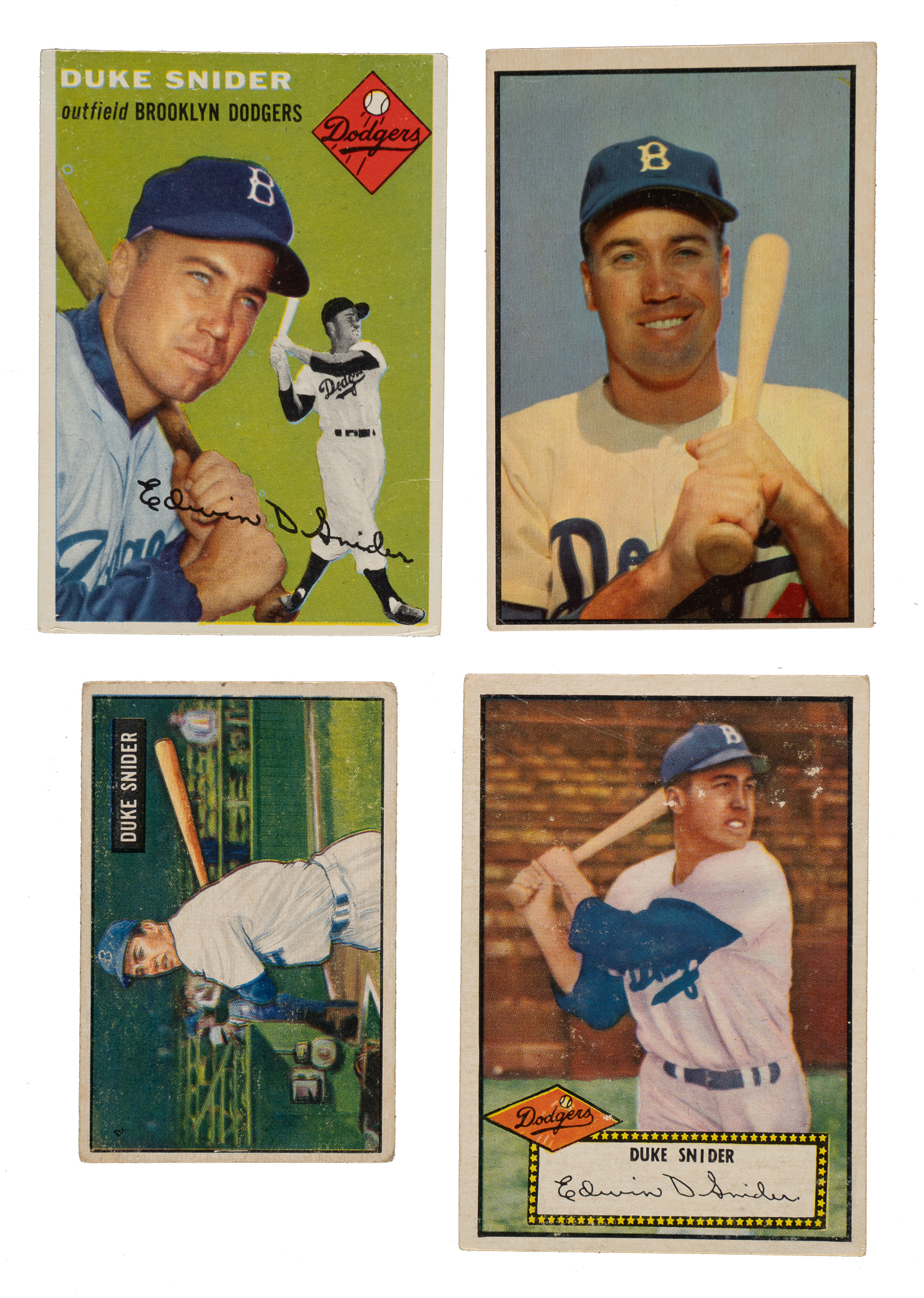 Color Duke Snider 1951 to 1964 Topps and Bowman Duke Snider Collection (27) | REA Archive