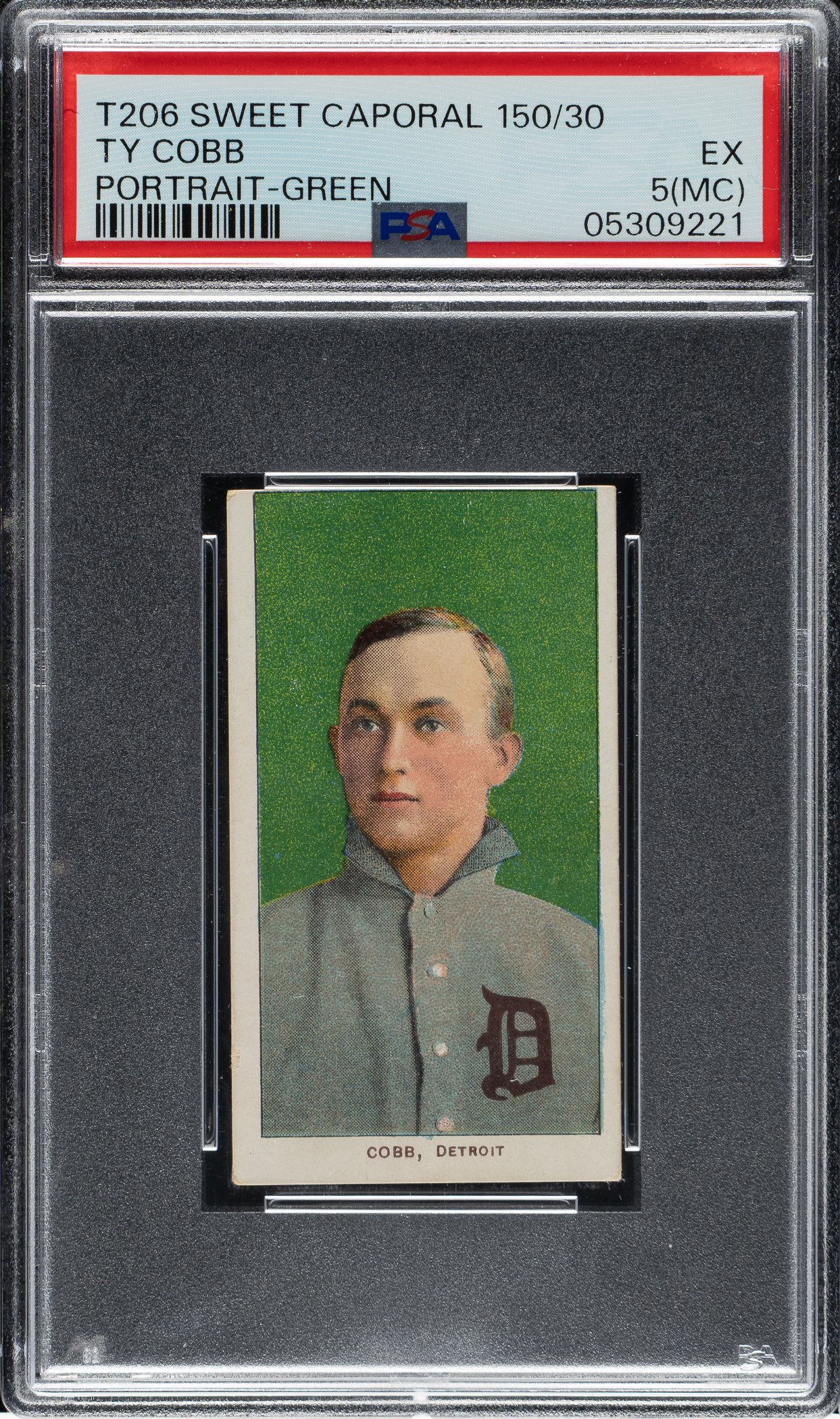1909-1911-t206-white-border-ty-cobb-portrait-green-background-psa-ex-5-mc
