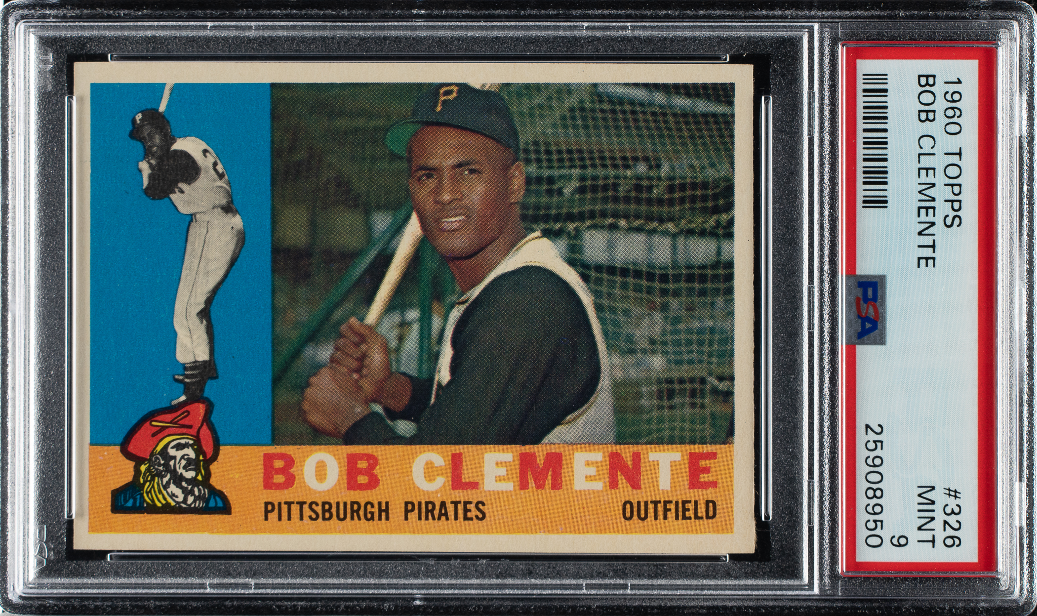 1960-topps-326-roberto-clemente-psa-mint-9-highest-graded
